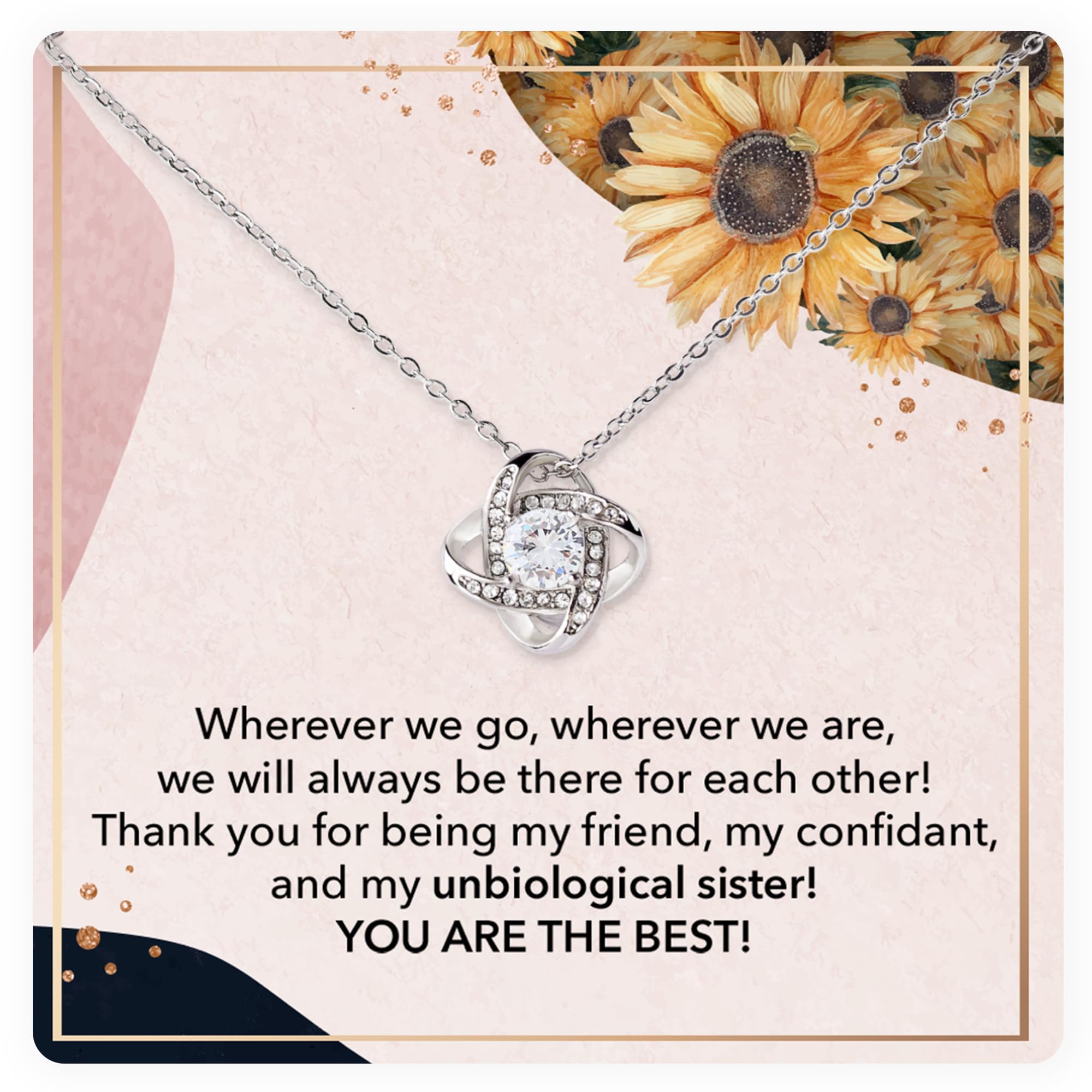 Best Friend Necklace for Women - Sister Gift for Birthday & Friendship Jewelry - Perfect for Surprise Gifts