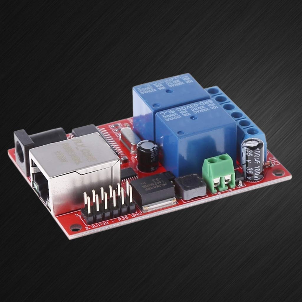 2-Way LAN Ethernet Relay Board with Delay Switch for Home Automation