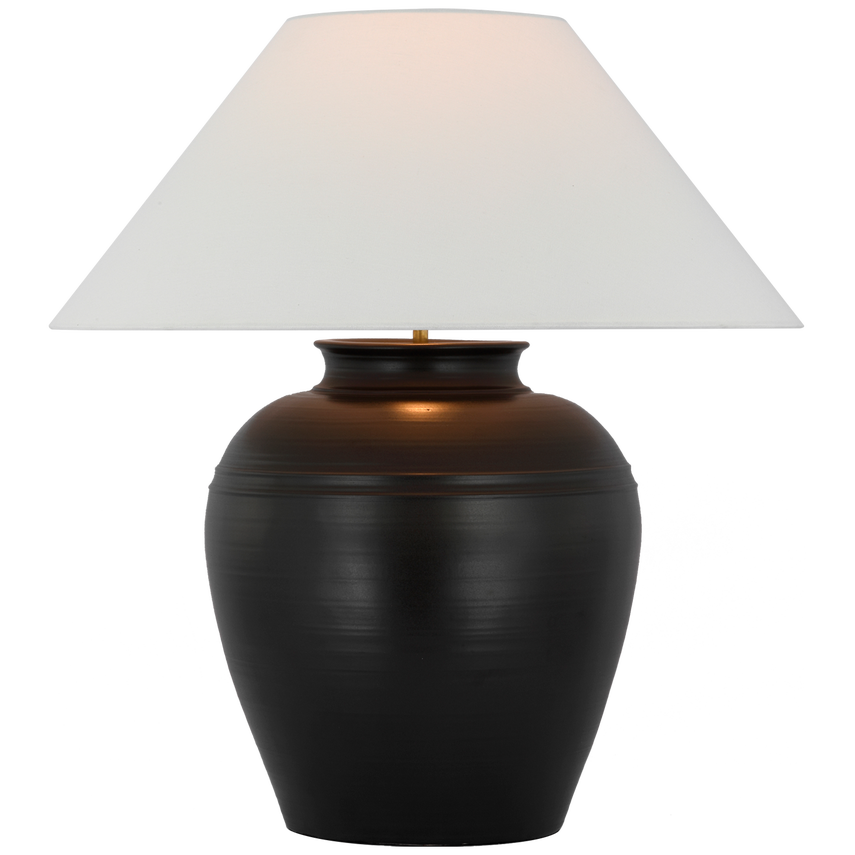 Modern Prado Medium Table Lamp - Adjustable Brightness LED Desk Light for Bedroom, Living Room & Office - Stylish Nightstand Lamp with USB Port & Touch Control