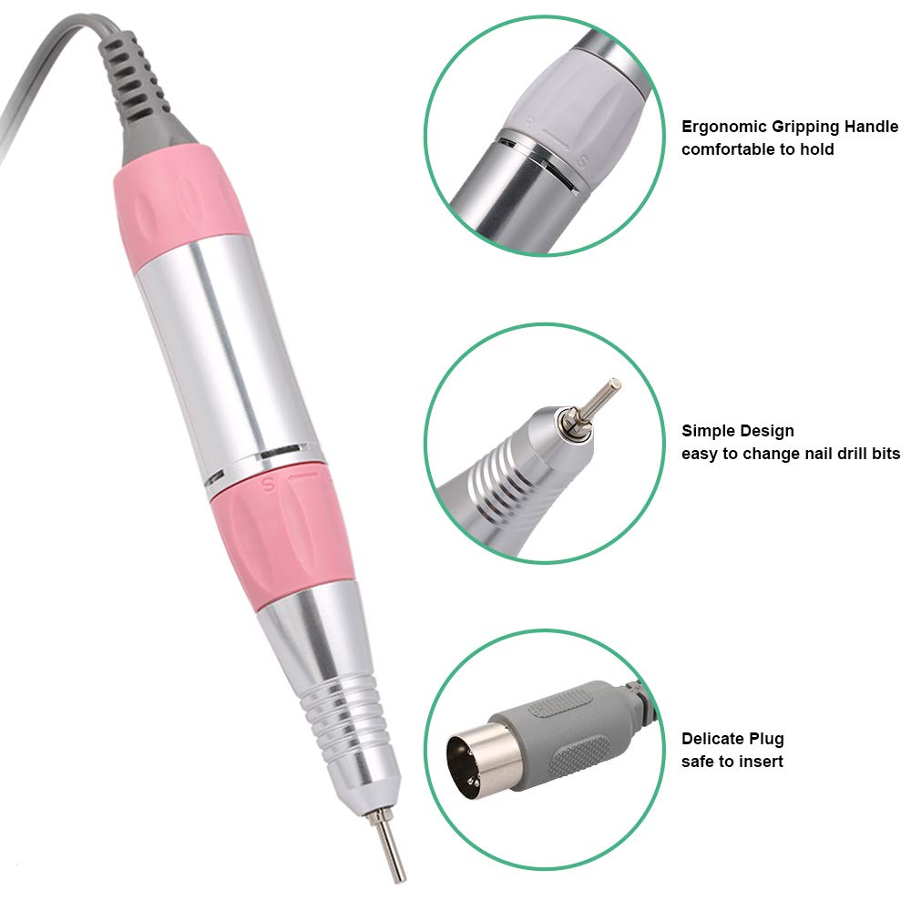 Electric Nail Drill Pen - Portable Manicure Tool for Gel & Acrylic Nails at Home Salon