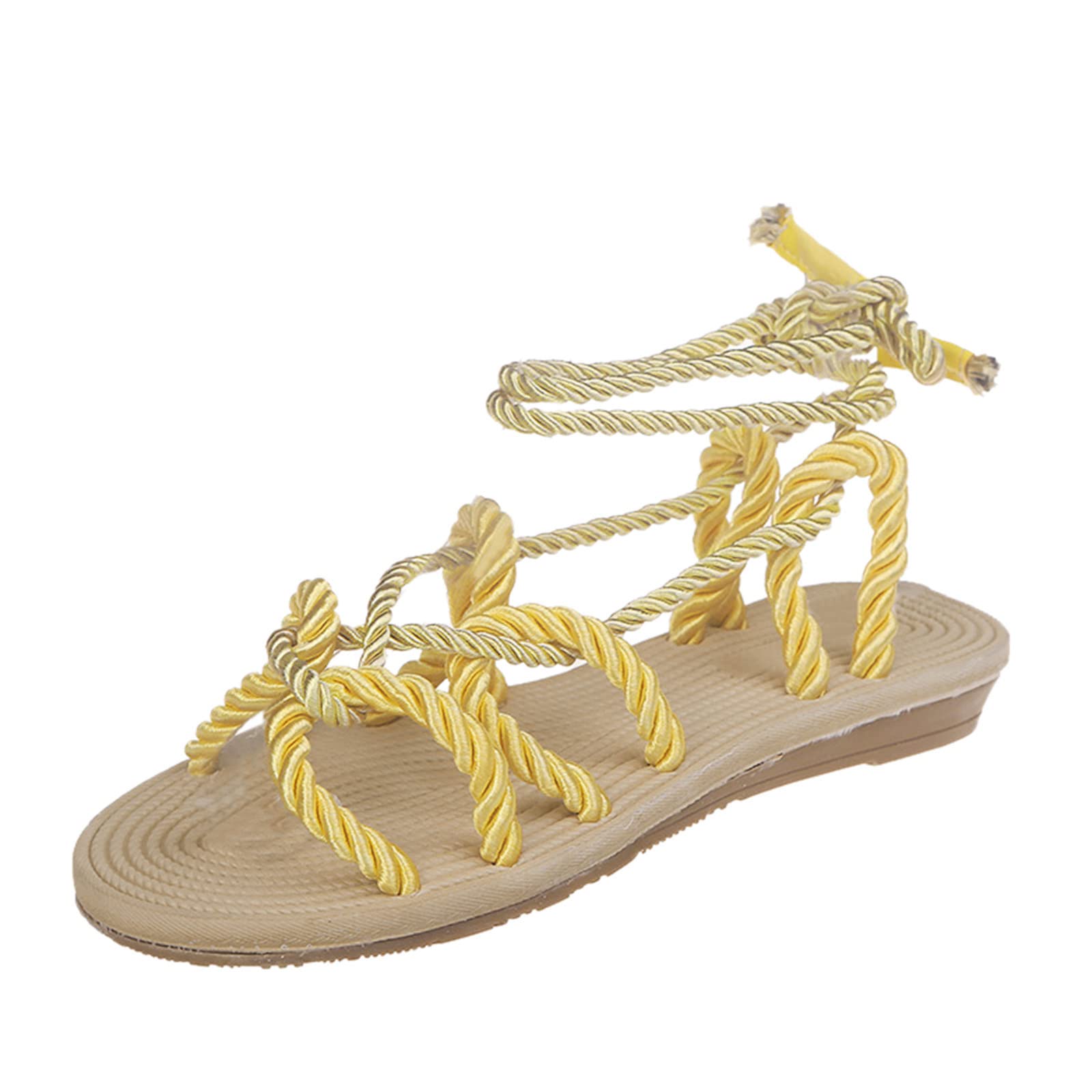 Arch Support Women's Sandals - Comfortable Colorblock Toe Strap Flat Sandals for Ladies | Perfect for Beach, Vacation & Summer Walking