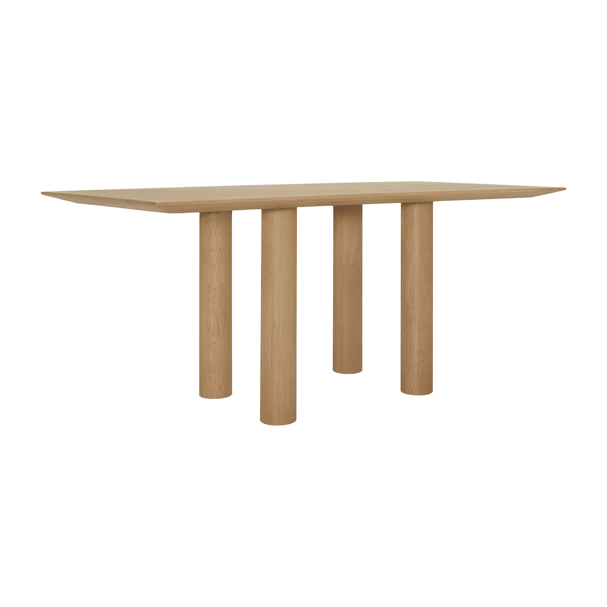Premium Solid Oak Dining Table - 86.6