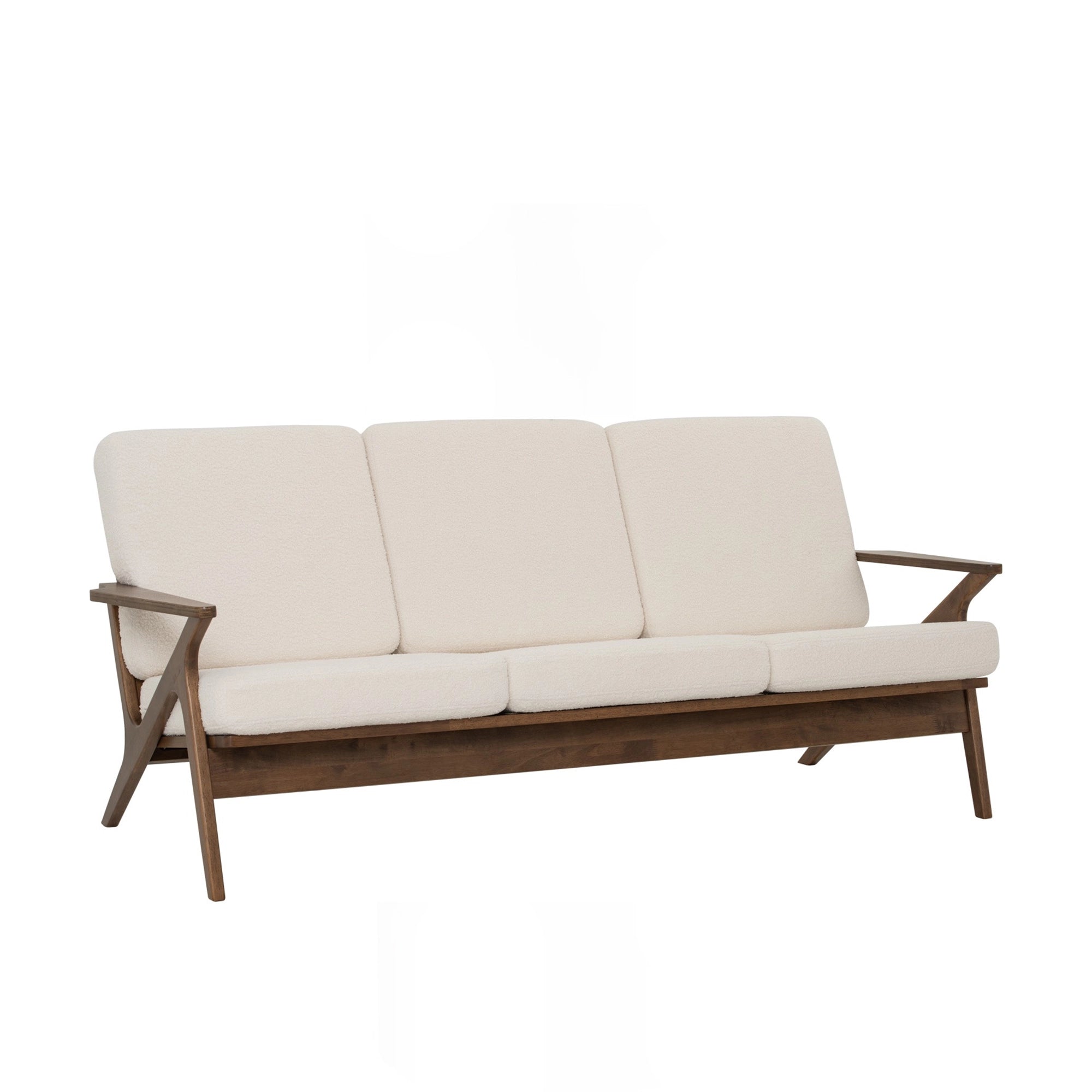 Modern Niko 3-Seater Sofa - Comfortable Fabric Couch for Living Room, Lounge & Family Gatherings