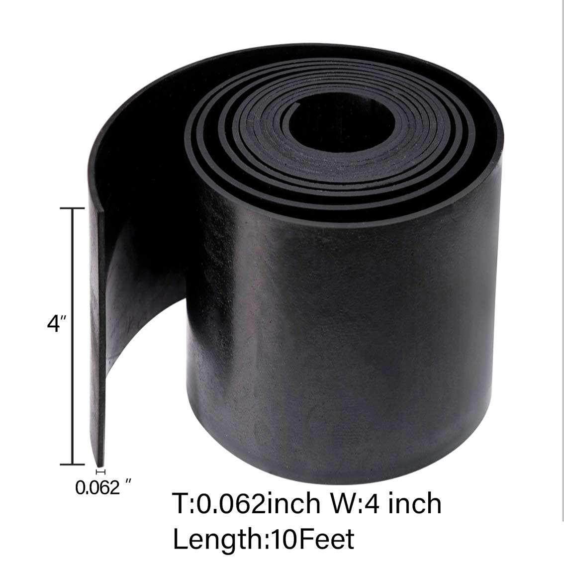 TORRAMI Neoprene Rubber Sheet Roll 1/16