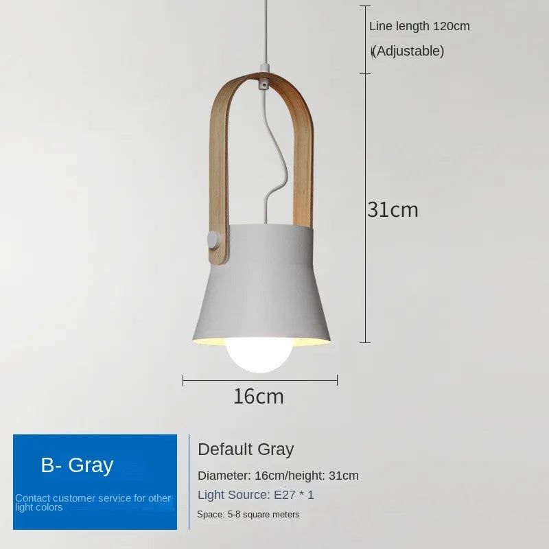 Macaron Loft LED Iron Pendant Light - Modern Industrial Hanging Fixture for Kitchen Island, Dining Room & Bedroom Lighting