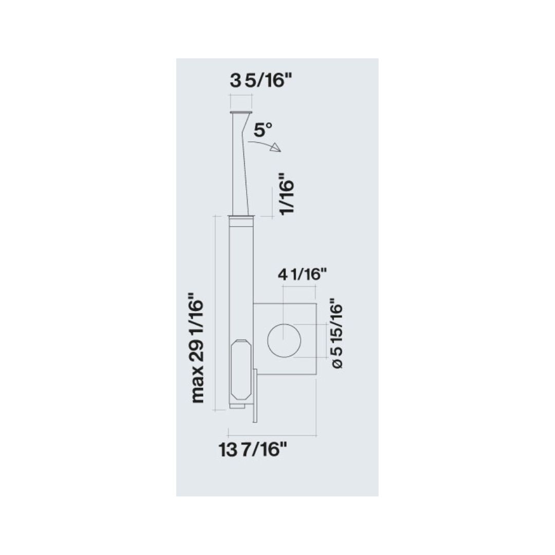 Falmec 36-inch Stainless Steel Down Draft Range Hood - Powerful Motor Included (FDDOW36T6SS) - Perfect for Modern Kitchens & Island Cooktops