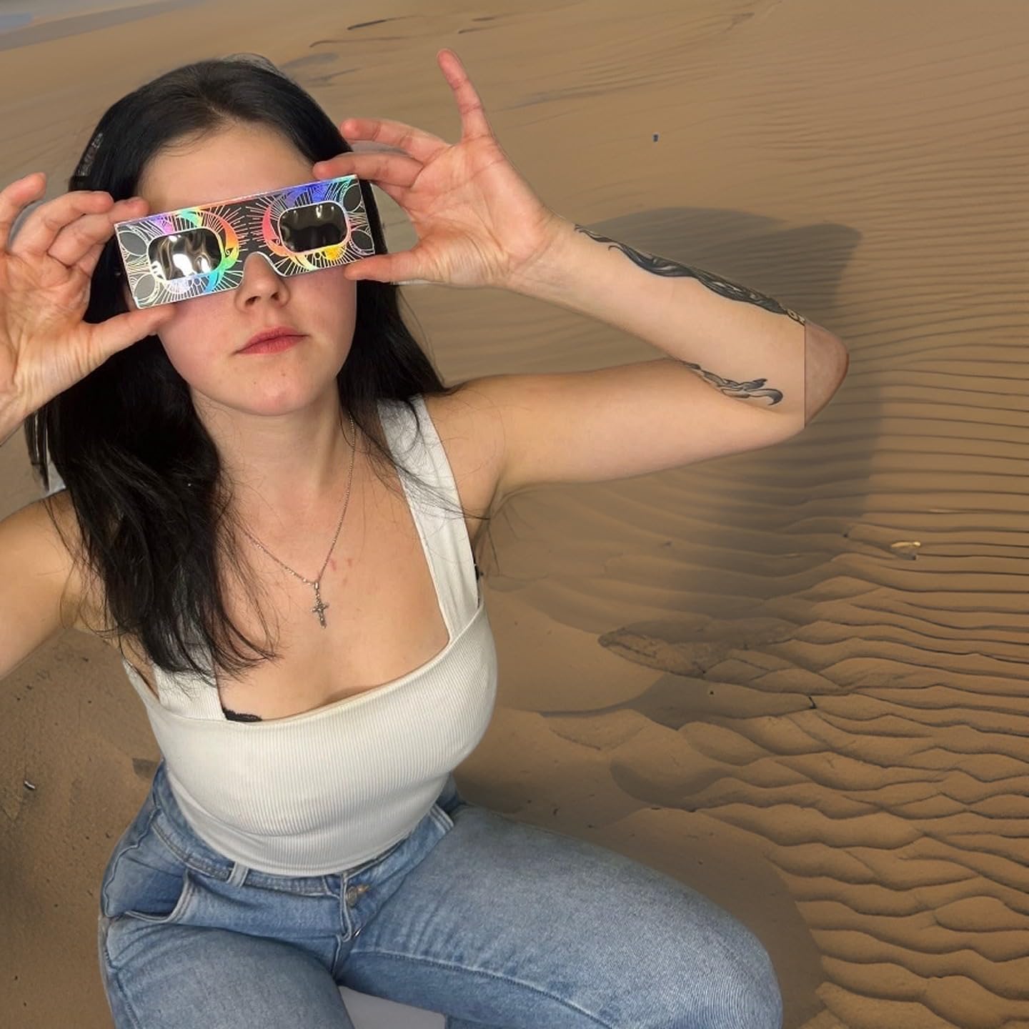 Gravitis ISO 12312-2 Certified Solar Eclipse Glasses - AAS Approved - Made in USA - Safe for 2024 Total Solar Eclipse - Perfect for Astronomy Events & Outdoor Viewing
