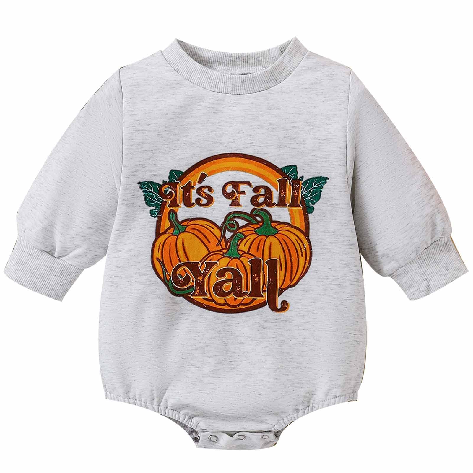 **Halloween Costumes for Baby Girls & Boys - Cute Crewneck Sweatshirt Romper, Oversized Newborn Outfit, Fall & Winter Clothes - Perfect for Trick-or-Treating, Holiday Photos & Cozy Seasonal Wear**