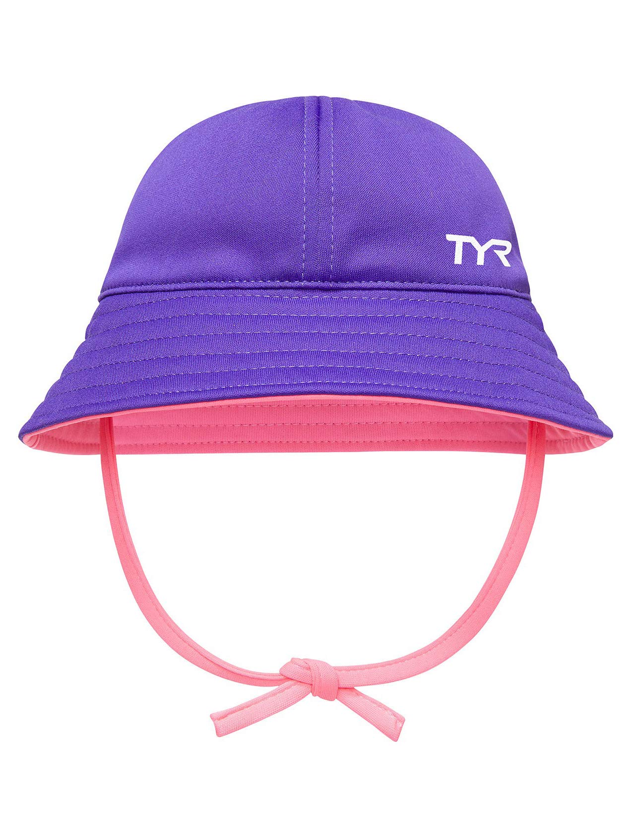 TYR Kids Reversible Bucket Hat - Purple, UPF 50+ Sun Protection for Boys & Girls, Lightweight & Breathable for Beach, Pool, and Outdoor Activities
