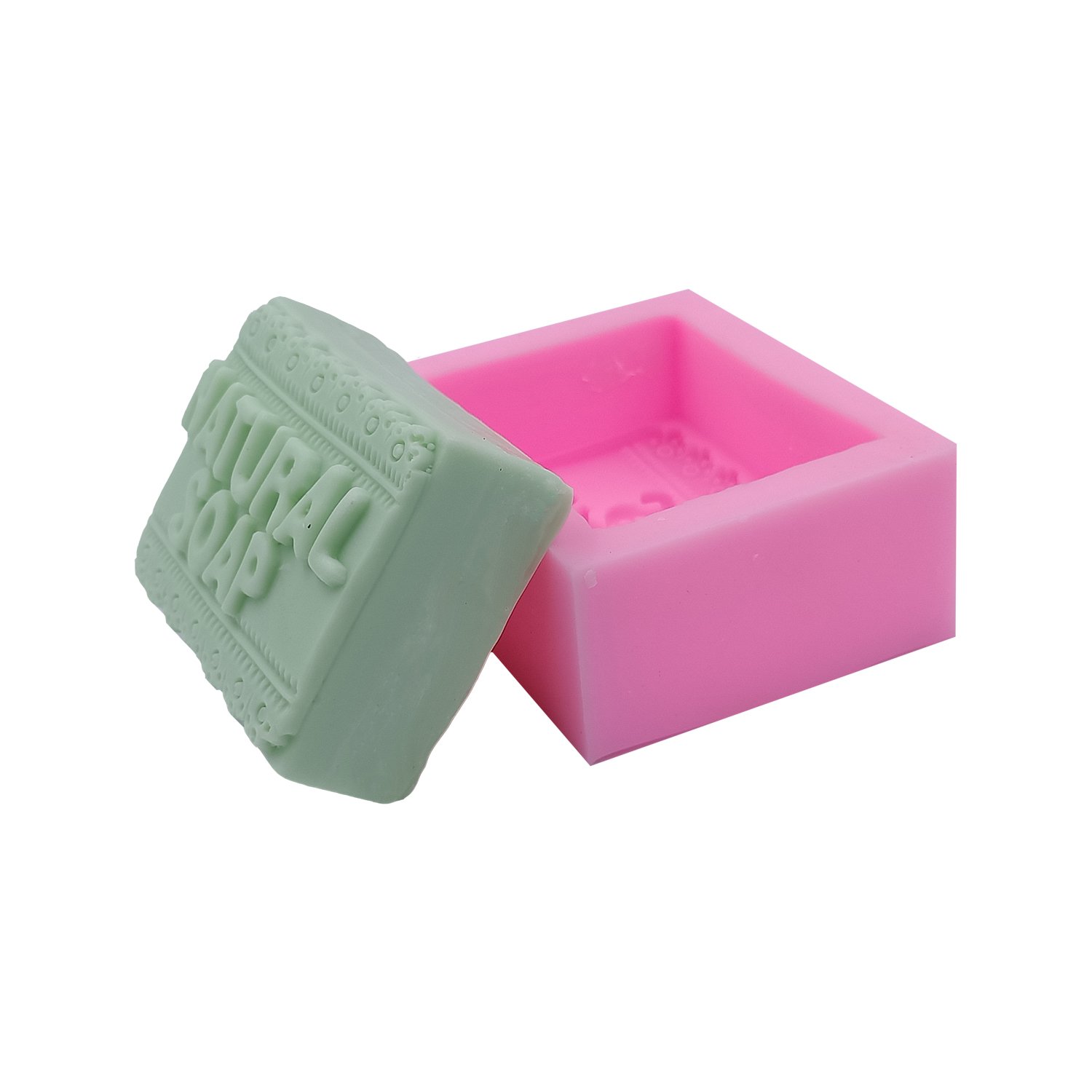 Natural Silicone Soap Molds - DIY Candle & Resin Art Craft Molds for Handmade Soap Making, Candle Pouring, Resin Jewelry & Home Decor Projects