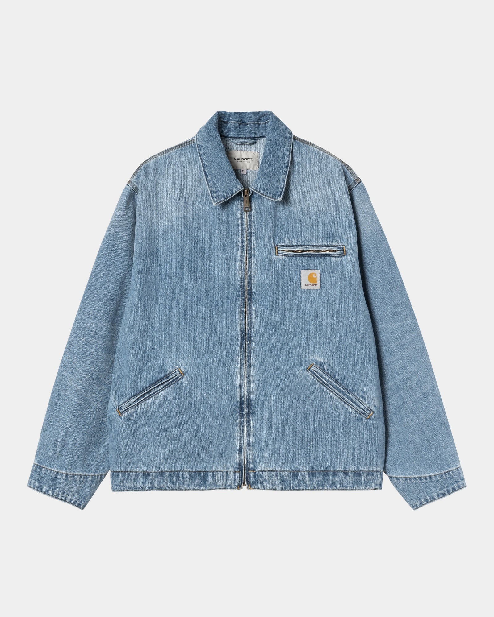 OG Detroit Jacket for Men - Spring Denim Jacket in Vintage Blue Burst Wash | Casual Outerwear for Streetwear & Urban Fashion