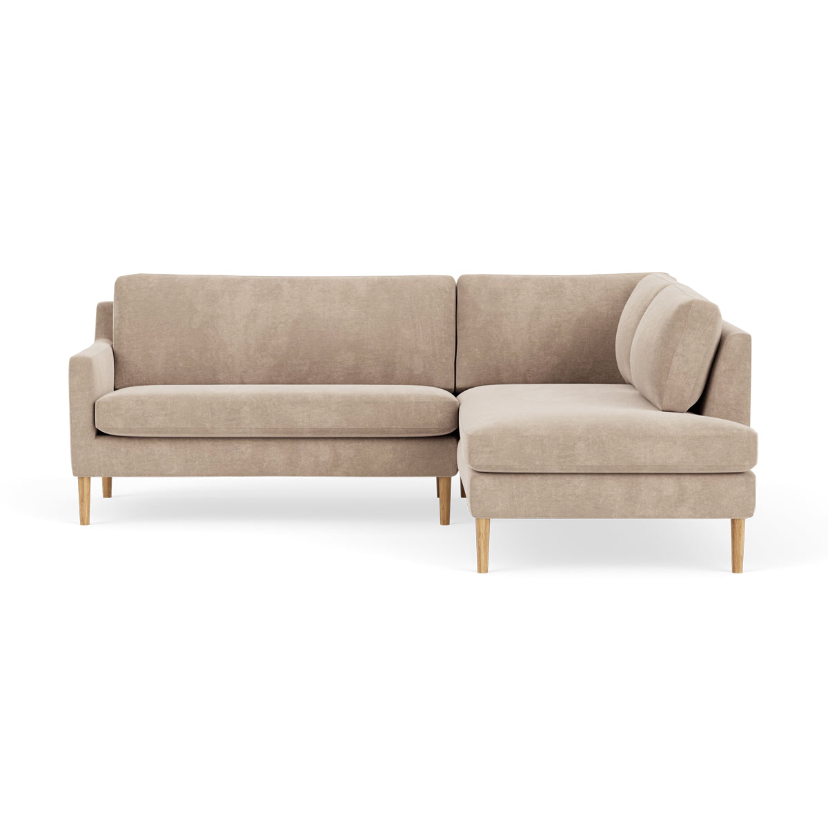 Astha Fabric Right Corner Sofa - Modern L-Shaped Sectional Couch for Living Room, Home Theater & Small Spaces | Comfortable & Stylish Lounge Furniture