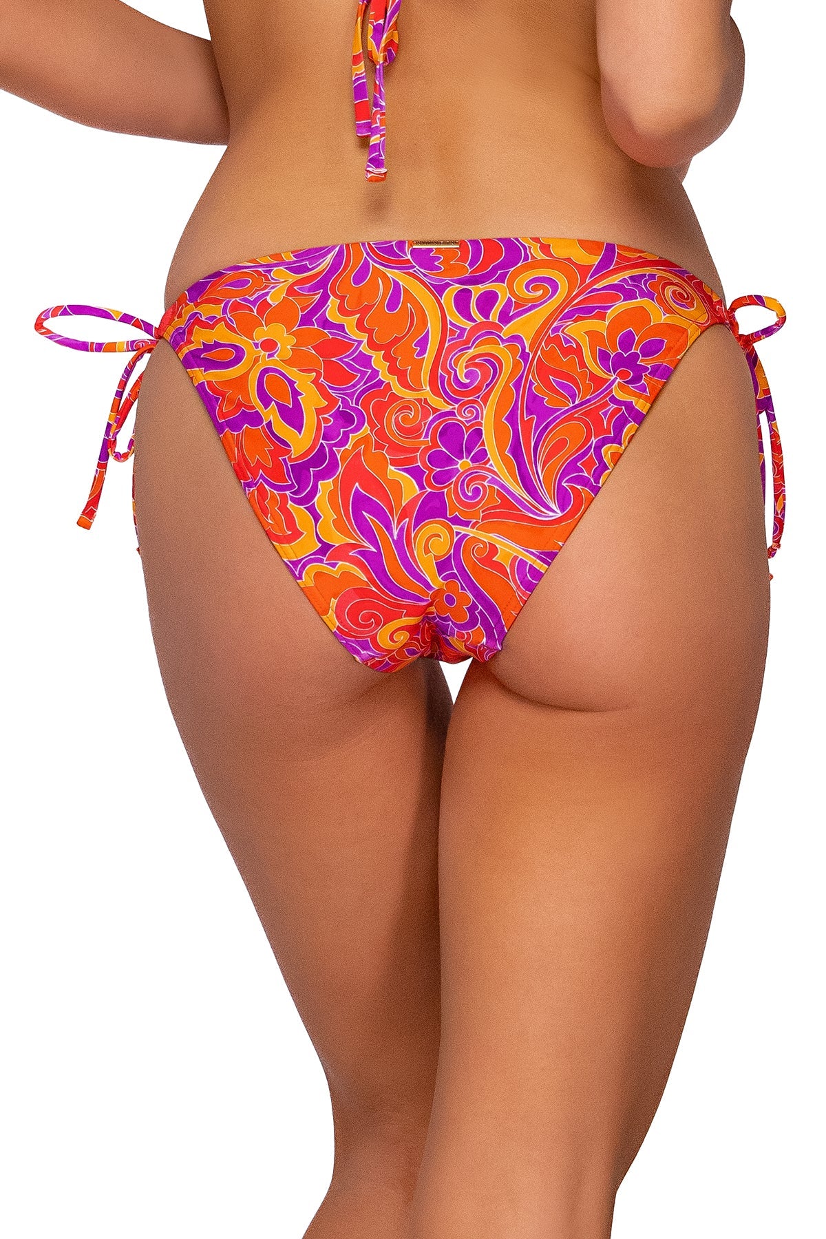 Sunsets Women's Swimwear Pele Everlee Tie Side Bikini Bottom - High Waisted Bikini Bottoms for Women, Sexy Beach Swimsuits for Summer Vacation & Pool Party