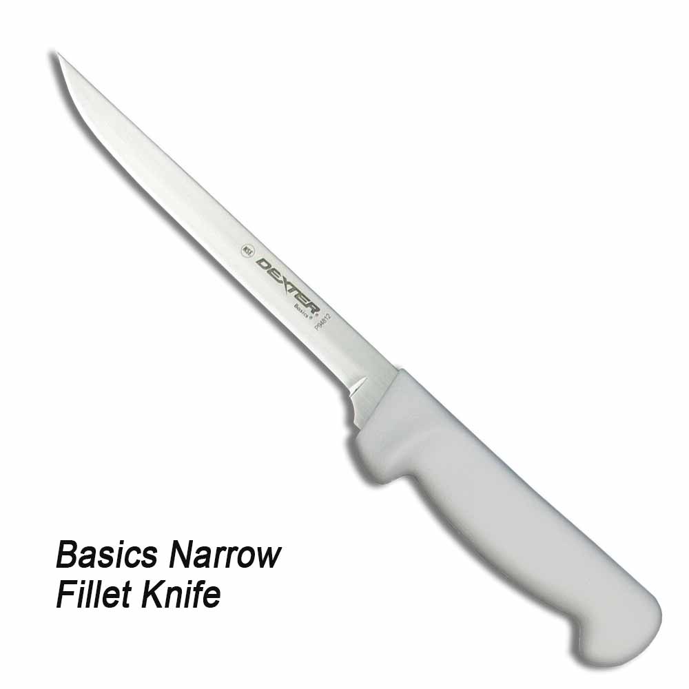 Dexter Basics Narrow Fillet Knife - Professional Sharp Fillet Knife for Fish, Meat & Poultry - Perfect for Fishing, Hunting, Cooking & Outdoor Adventures