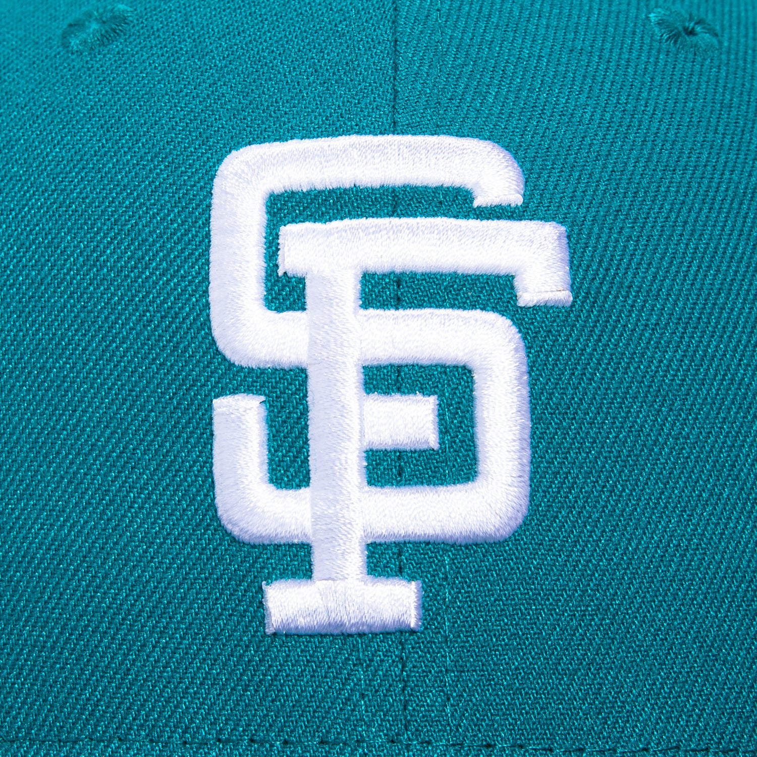 New Era 59Fifty San Francisco Giants 50th Anniversary Patch Hat - Teal & Navy Baseball Cap for Men - Perfect for Games, Fan Gear & Streetwear Fashion