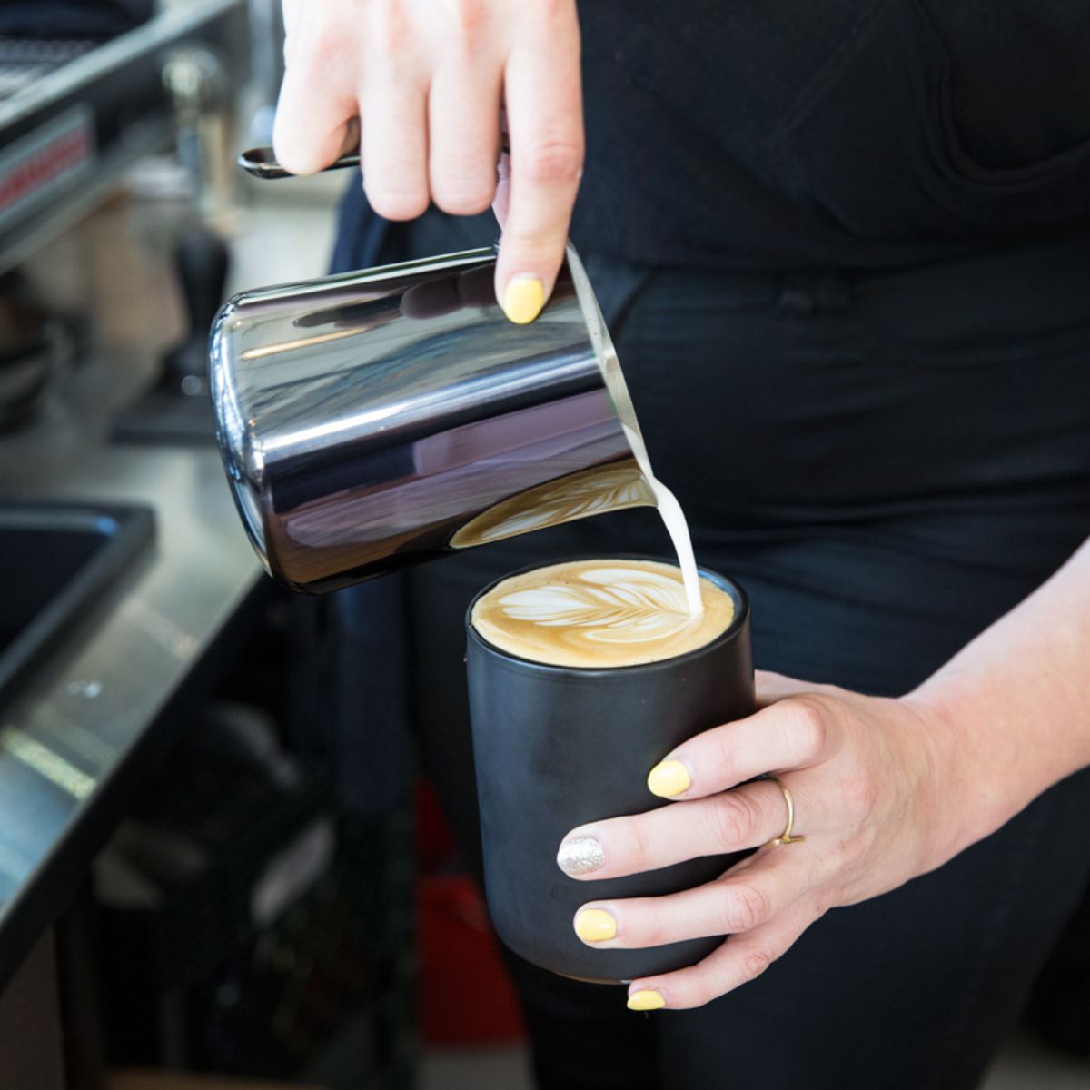 Fellow Monty Double Walled Ceramic Cup - Insulated Coffee Mug for Hot & Cold Drinks - Perfect for Home, Office, and Travel Use