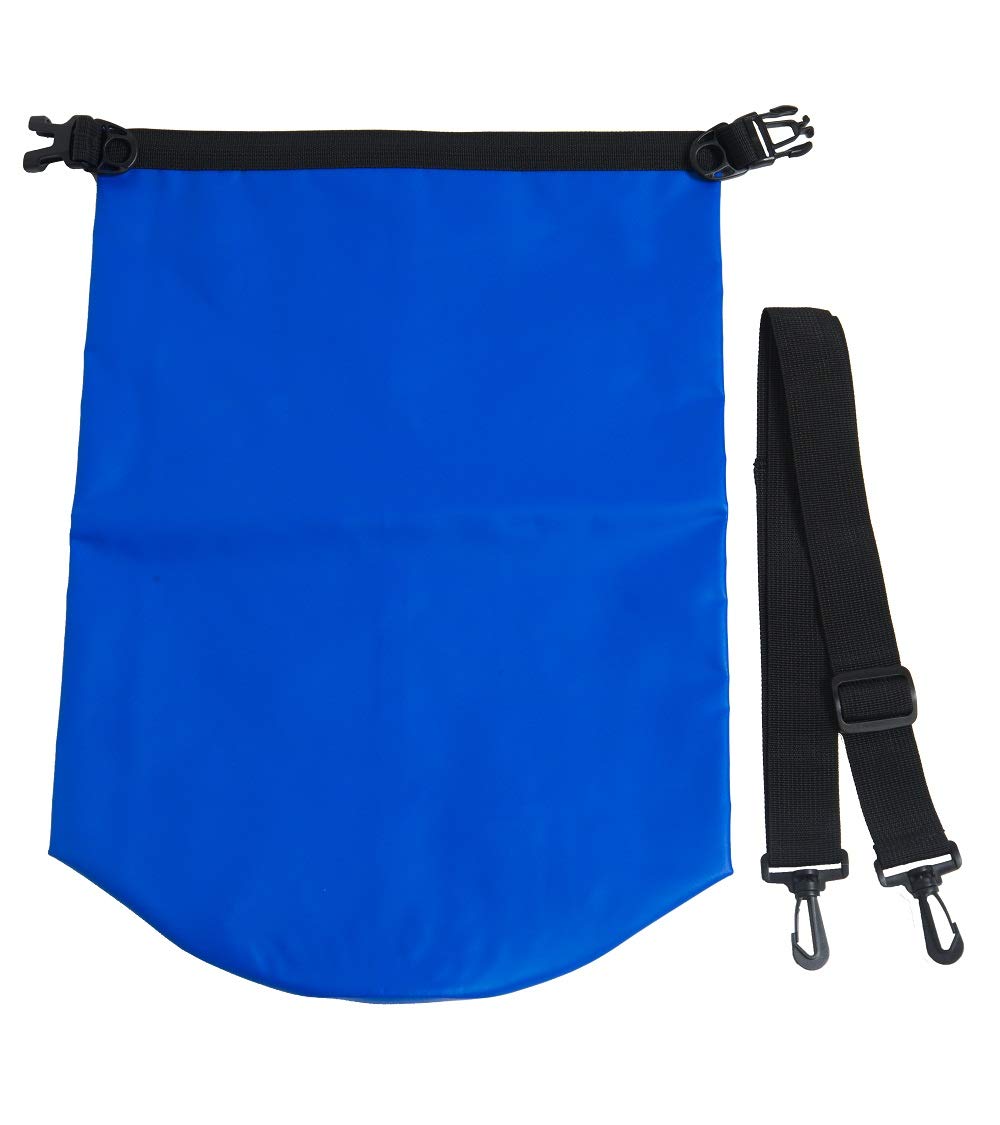 Storm Dry Bag with Adjustable Shoulder Strap - 15L Waterproof Backpack - Blue - Perfect for Kayaking, Hiking & Beach Adventures