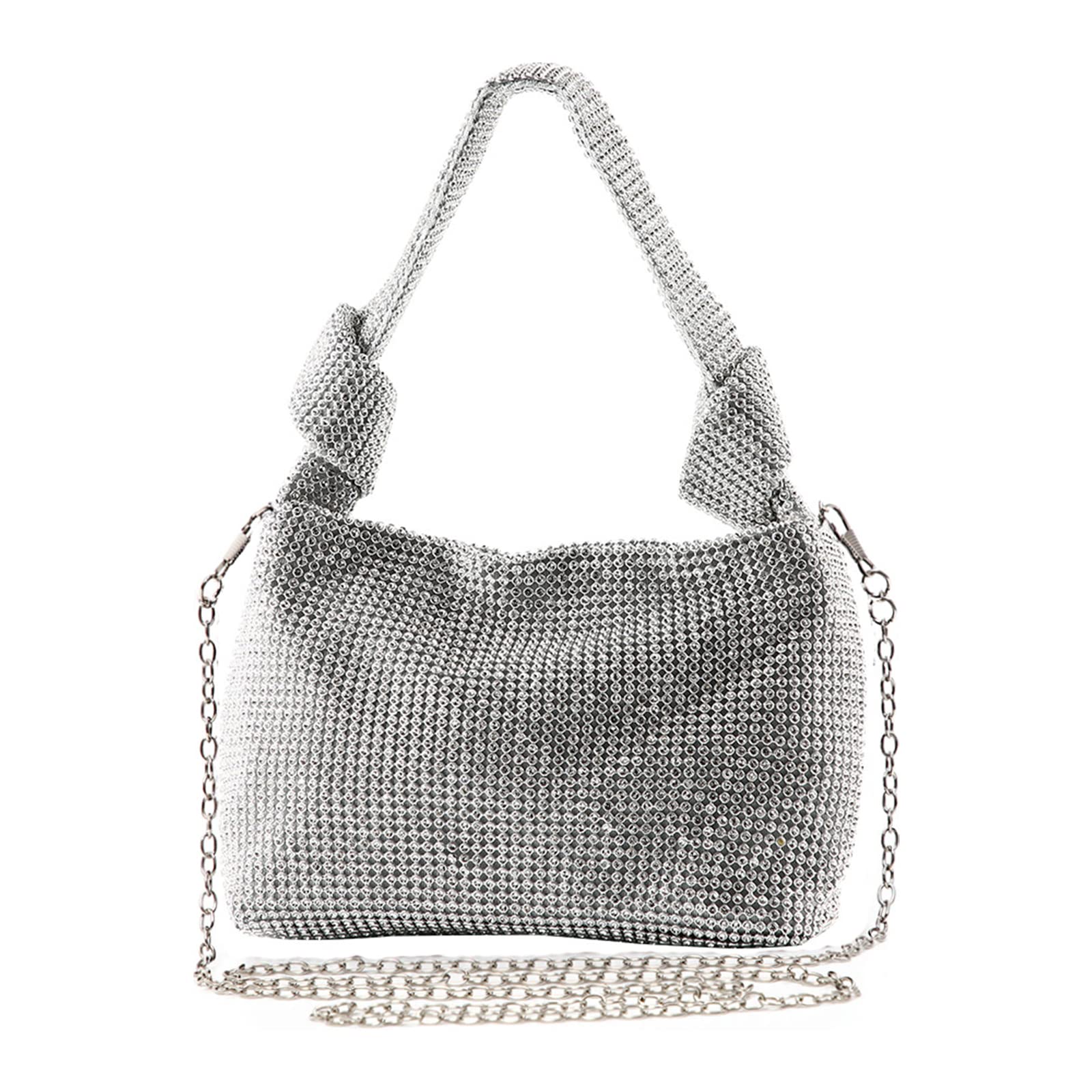 Sparkling Rhinestone Evening Clutch Purse for Women - Elegant Crystal Hobo Handbag for Parties, Weddings & Special Occasions | Shiny Chic Women's Accessory for Night Out, Prom & Formal Events