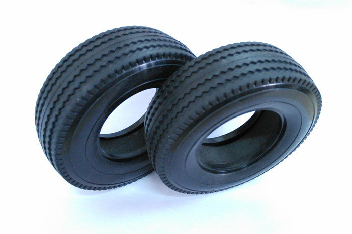 1/14 Scale Metal Rear Wheel Hub with Wide Tires & Sponges for RC Tractor Truck, Dumper - DIY Remote Control Hobby Model Parts | Perfect for Off-Road RC Vehicles, Construction Site Play & Model Collection
