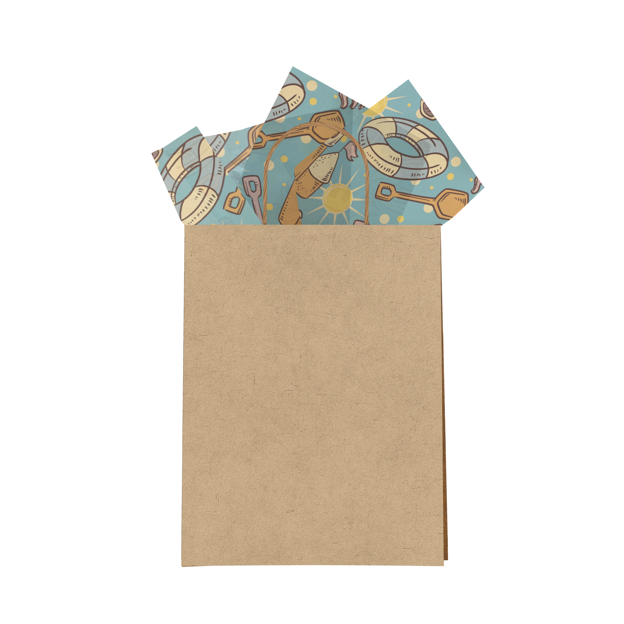 Premium Beach-Themed Designer Tissue Paper for Gift Bags - Perfect for Birthday Parties, Wedding Favors & Holiday Gift Wrapping