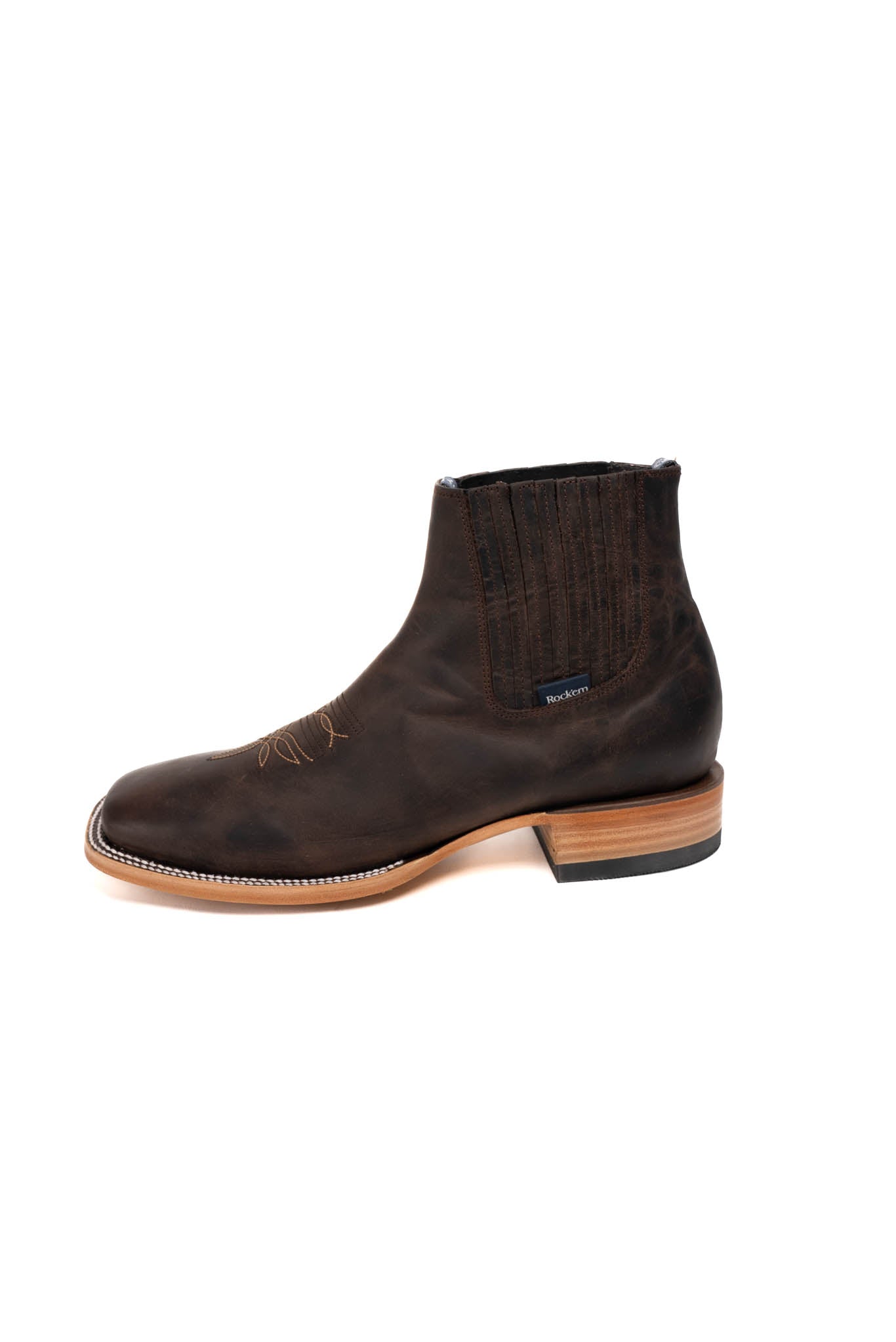 Senegal Ebano Men's Square Toe Ankle Boots - Stylish & Comfortable Leather Boots for Casual Wear, Work & Outdoor Activities