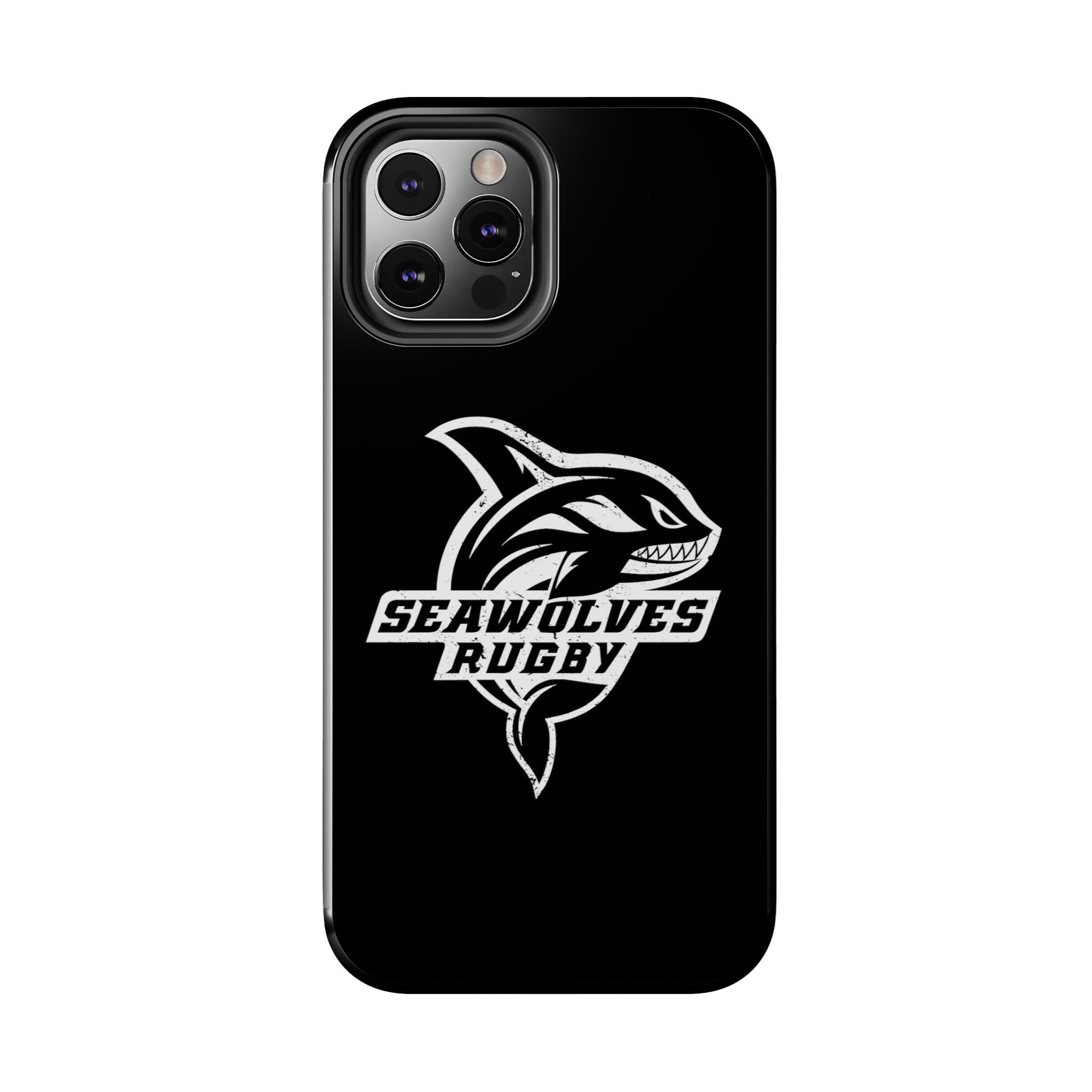 Seawolves Black Rugged Phone Case - Durable & Shockproof Protection for iPhone & Android - Perfect for Outdoor, Sports & Daily Use