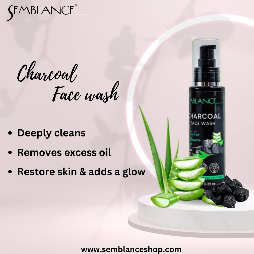 Best Charcoal Face Wash for Men & Women - Deep Cleansing, Oil Control & Acne Treatment | Detoxifying & De-Tan Formula | Ideal for Oily Skin & Beard Care | 100ml | Perfect for Daily Skincare Routine & Post-Workout Refreshment