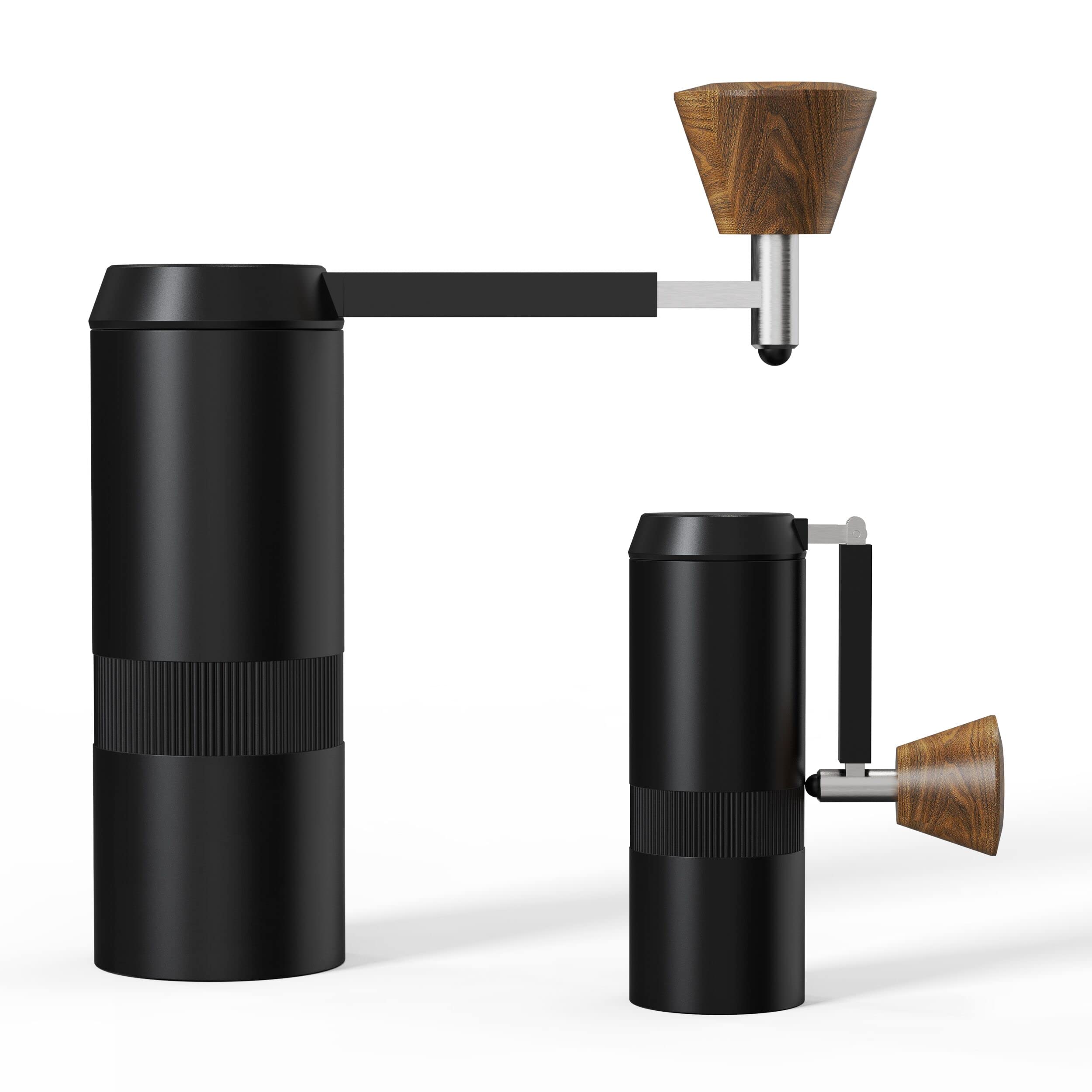 Premium Manual Coffee Grinder with Foldable Handle - 38mm CNC Stainless Steel Conical Burr, Adjustable Settings for Espresso to French Press (20g Capacity) - Perfect for Home, Office, Camping & Travel Coffee Brewing
