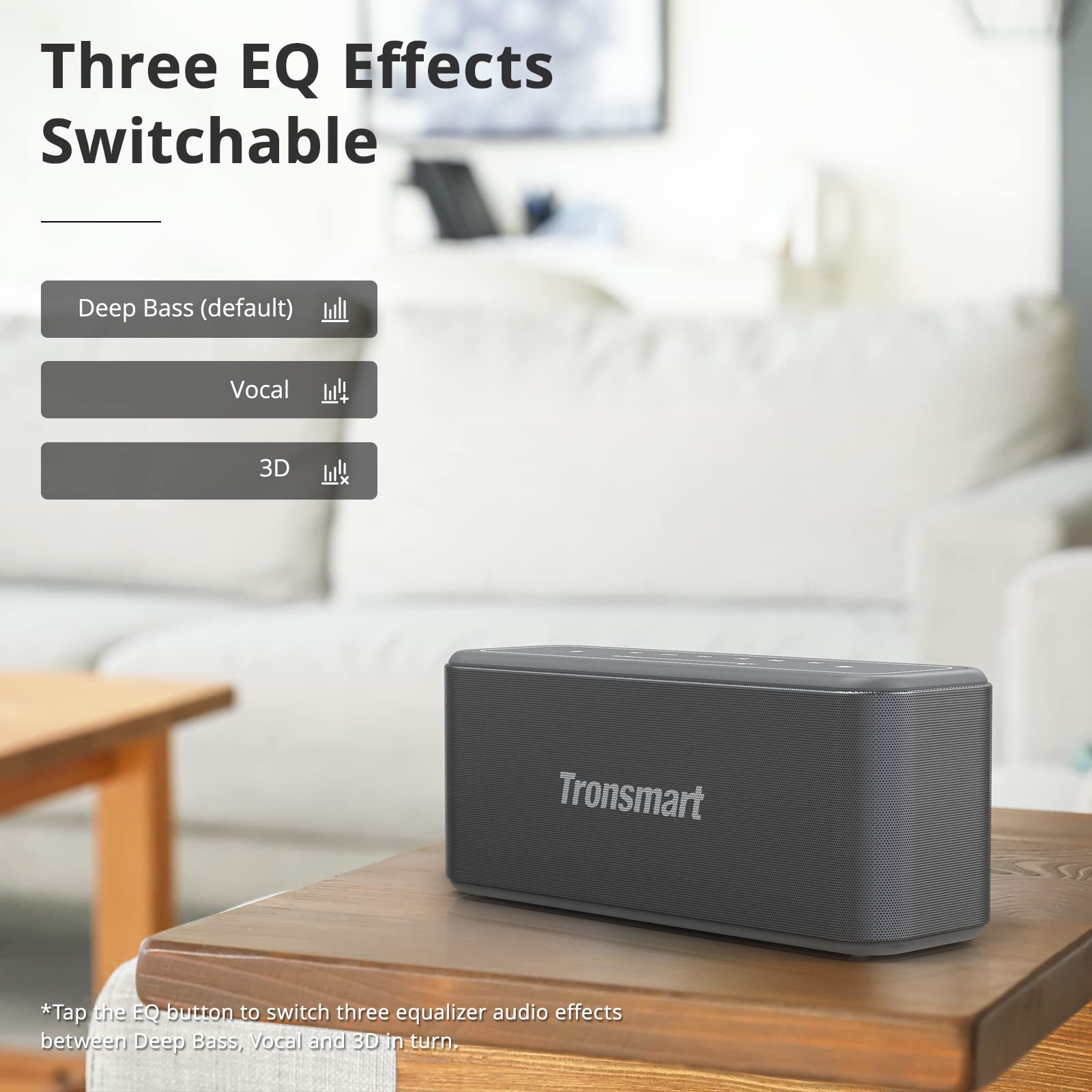 Tronsmart Mega Pro Wireless Bluetooth Speaker - Portable Outdoor Speaker with 50W HD Sound, IPX6 Waterproof, 30H Playtime for Camping, Beach, Pool Parties & Home Use