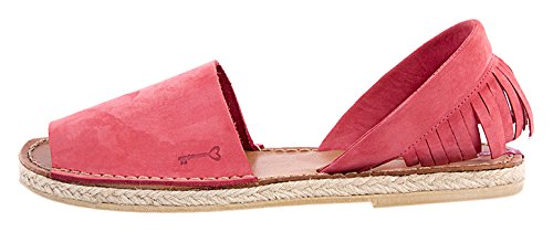 Women's Platform Sandals - Red Campari Color, Size 7 | Comfortable High Heel Summer Shoes for Beach, Party & Casual Wear