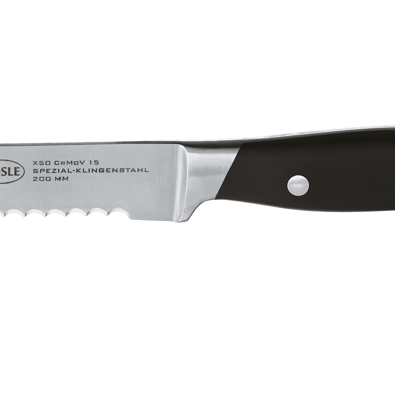 Premium RÖSLE CUISINE Bread Knife - High-Quality Serrated Kitchen Knife for Slicing Bread, Rolls & Baguettes | Durable Special Steel Blade with Finger Protection | Perfect for Home Baking, Restaurants & Delis