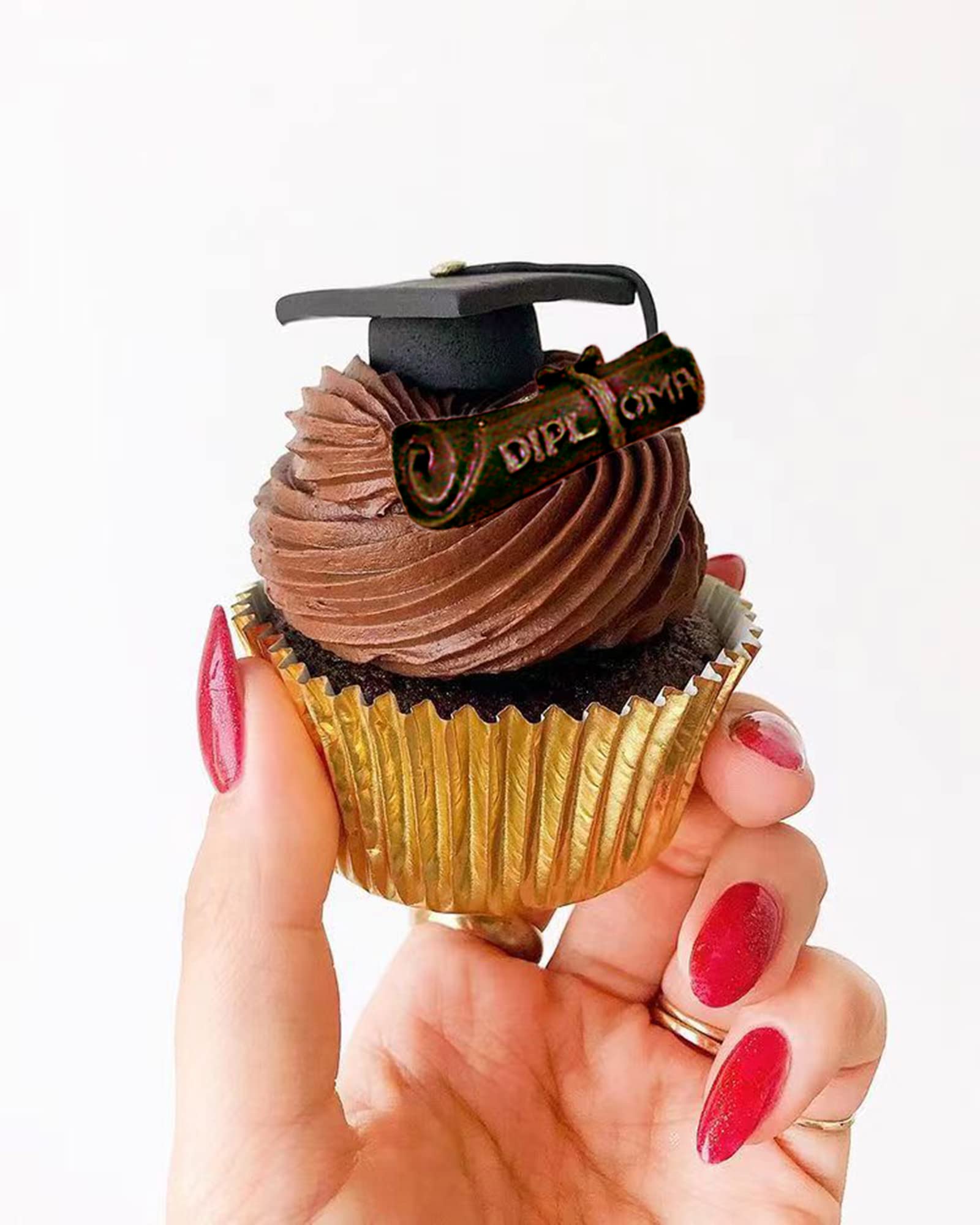 3-Piece Graduation Candy Mold Set - Grad Cap, Diploma & Doctoral Cap Chocolate Molds for Cake Decorating | Perfect for Graduation Parties, Cupcake Toppers & Candy Making (Congrats Grad Theme)