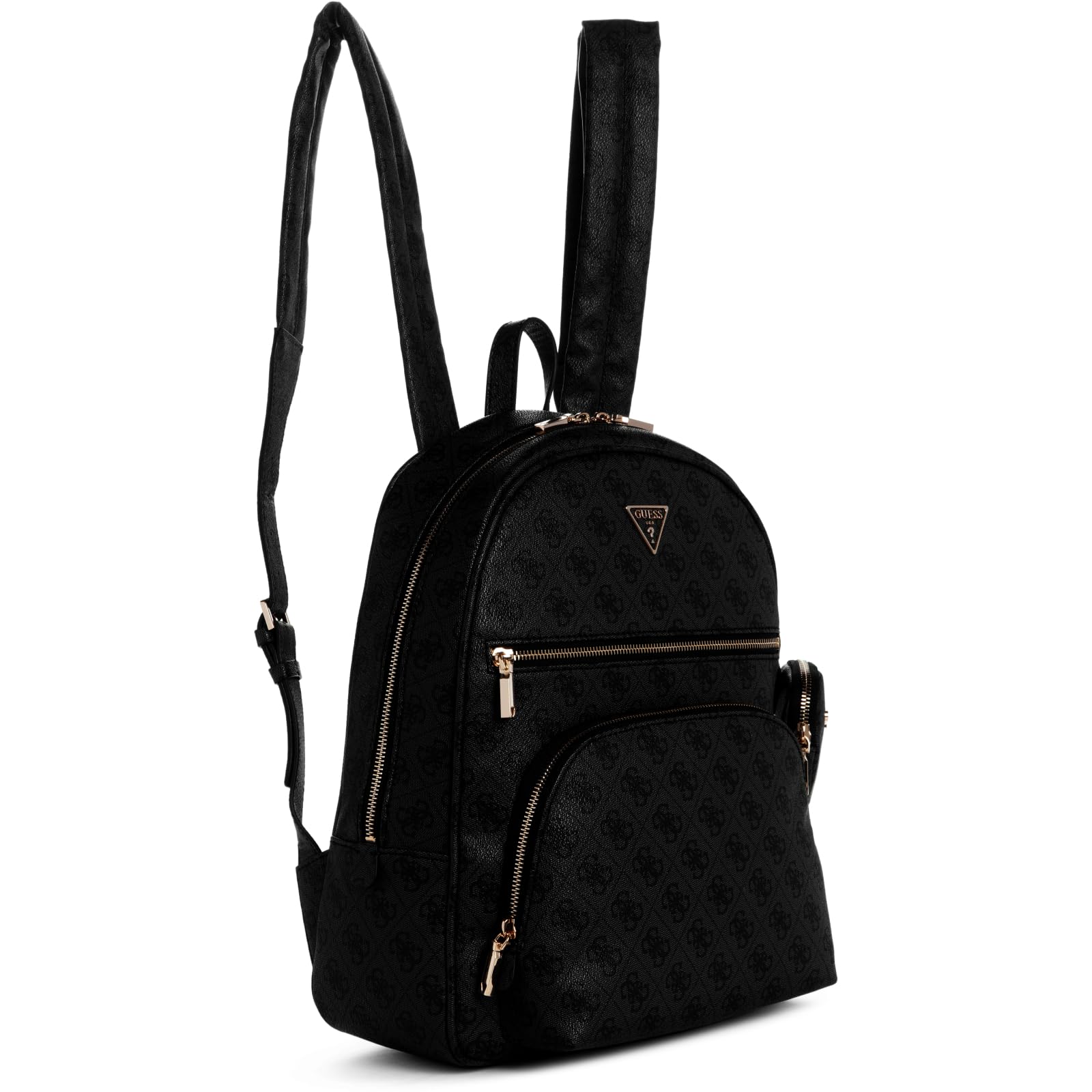 GUESS Power Play Large Tech Backpack for Laptop - Coal Logo Design, Durable Travel Backpack with USB Charging Port, Perfect for Work, School & College Students, Business Commuters & Weekend Getaways