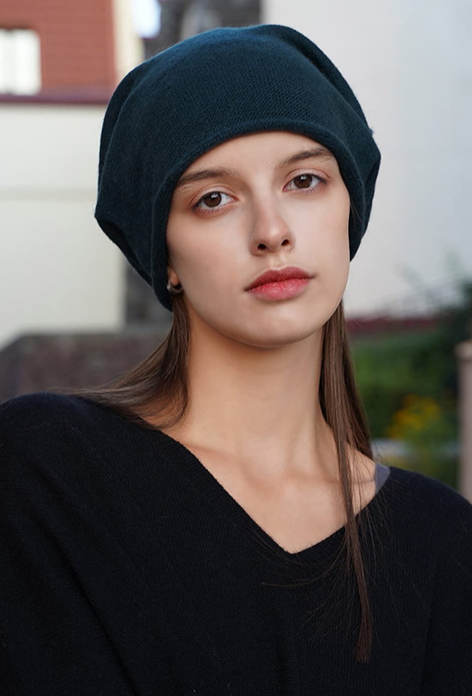 Women's Soft Cashmere Slouchy Knit Beanie Hat - Winter Warm Wool Skull Cap for Ladies - Perfect for Christmas Gifts, Hip-Hop Fashion & Cold Weather Outfits