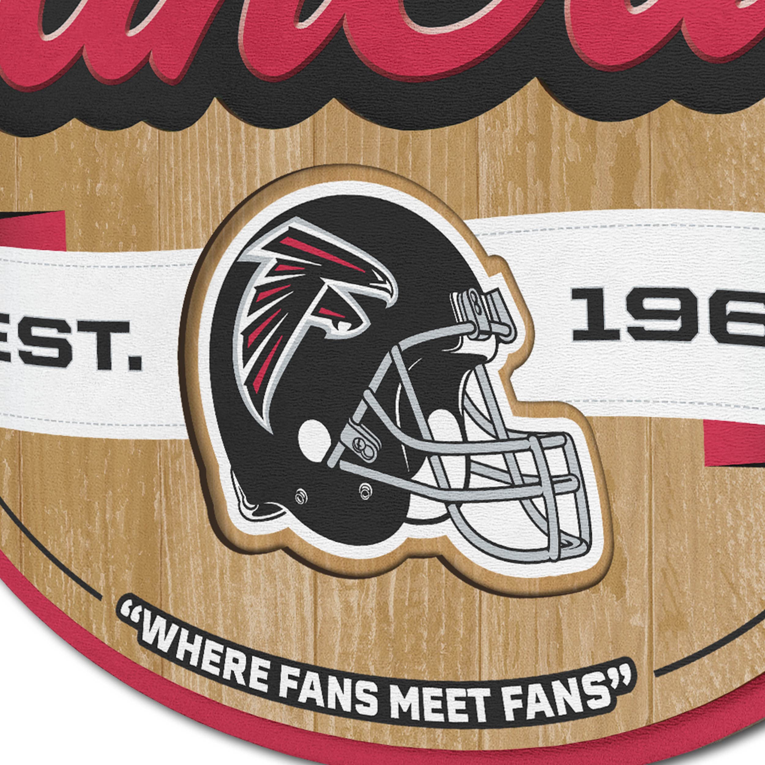 YouTheFan NFL Team Logo Metal Sign - Premium Wall Decor for Football Fans, Man Cave, Game Room, and Sports Bar Decorations