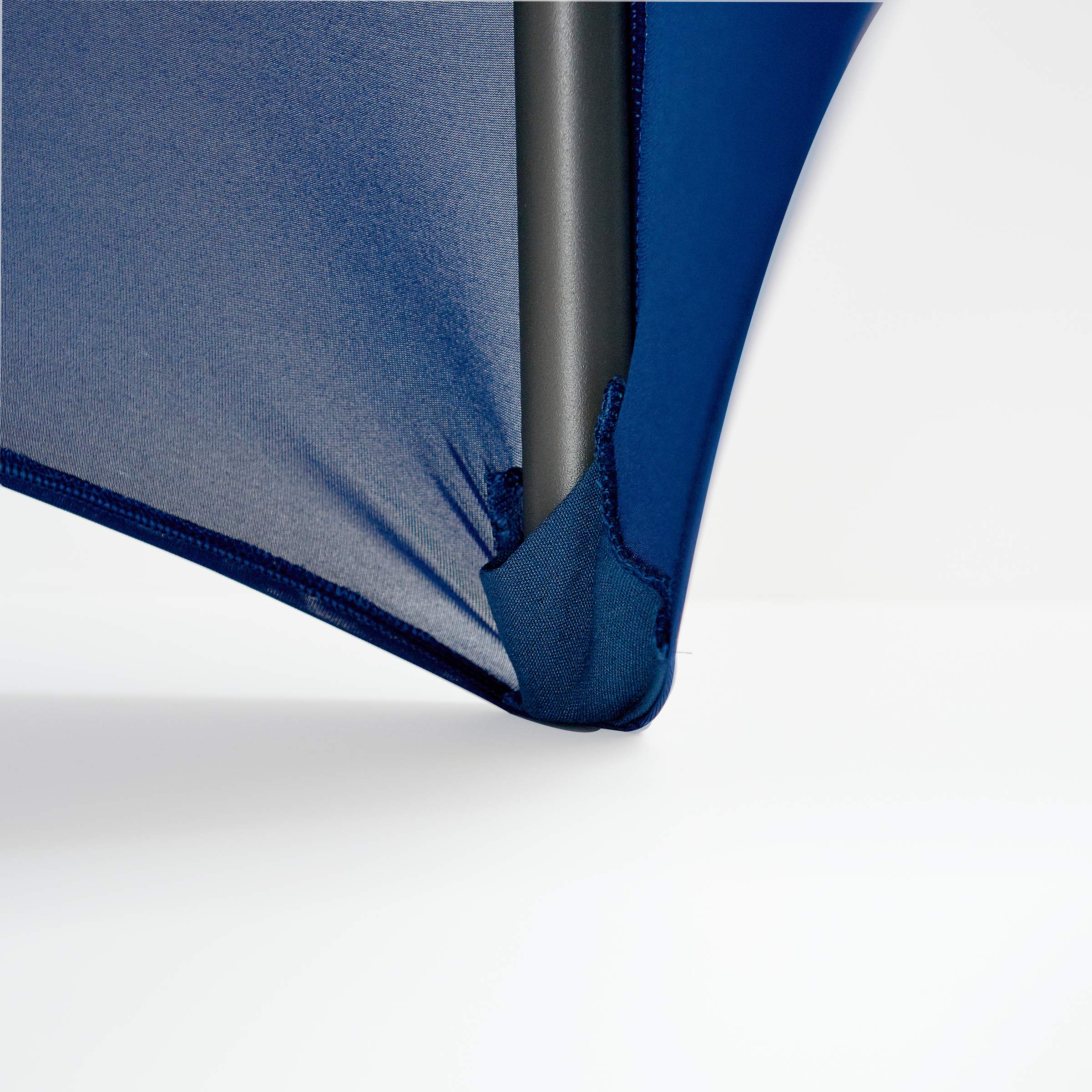 Premium Iceberg iGear Stretch Fabric Rectangular Tablecloth - Poly Spandex Blend for 4ft Tables (48