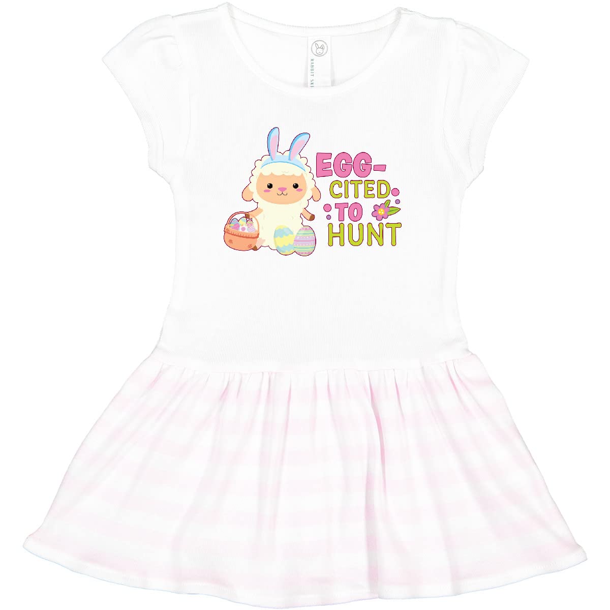 Easter Egg Hunt Dress for Toddlers - Cute Lamb & Basket Design