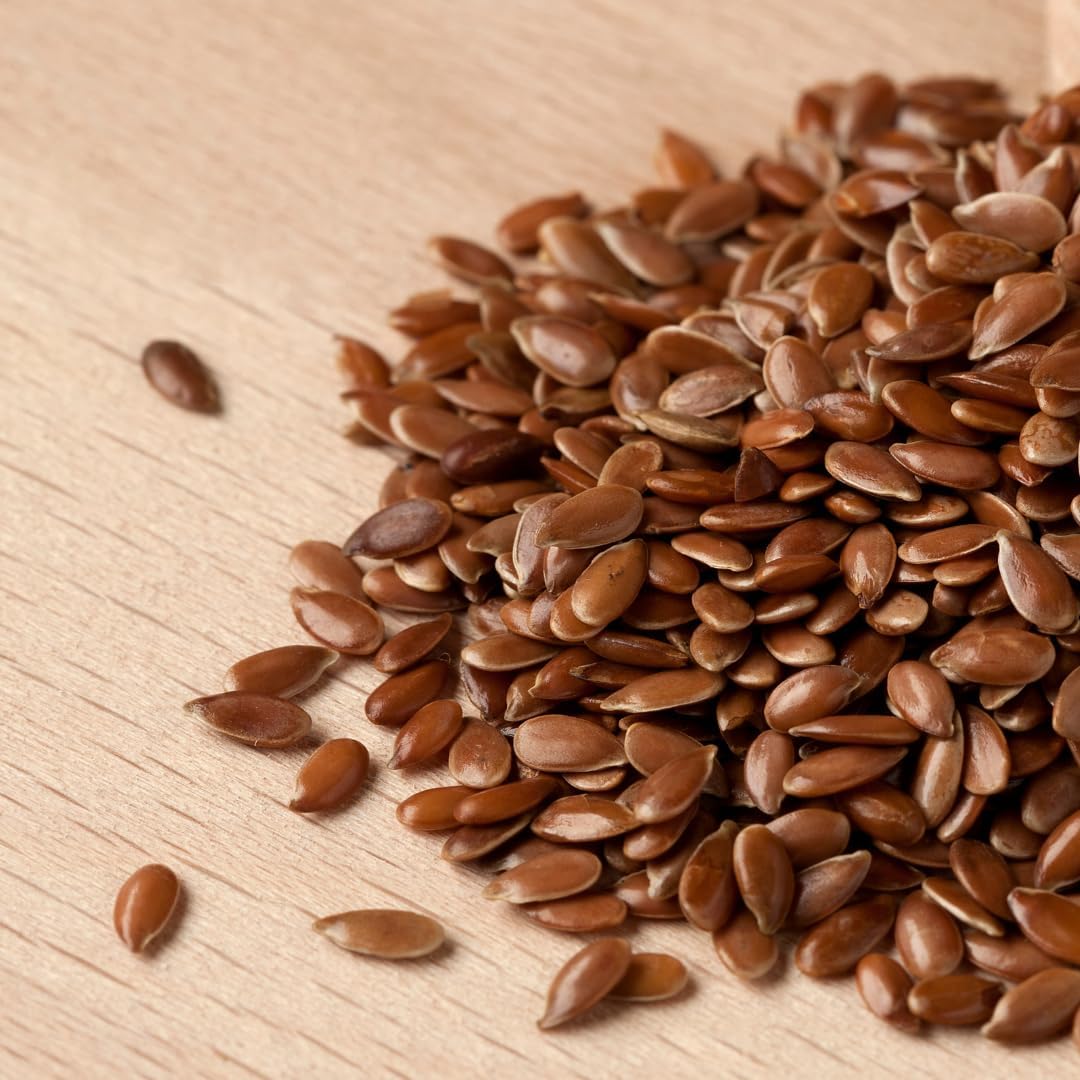 Organic Brown Flax Seeds for Baking & Cooking - 11.2oz | Egg Substitute, High Fiber Superfood | Perfect for Smoothies, Yogurt & Healthy Recipes