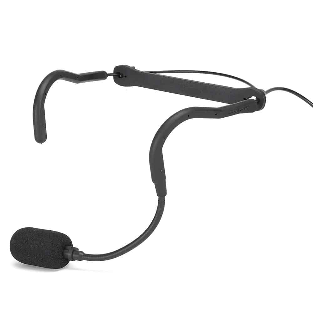 Samson QEx Fitness Headset Microphone - Wireless Bluetooth Headset with Noise Cancelling for Gym, Running & Workouts - Perfect for Trainers, Athletes & Online Fitness Classes