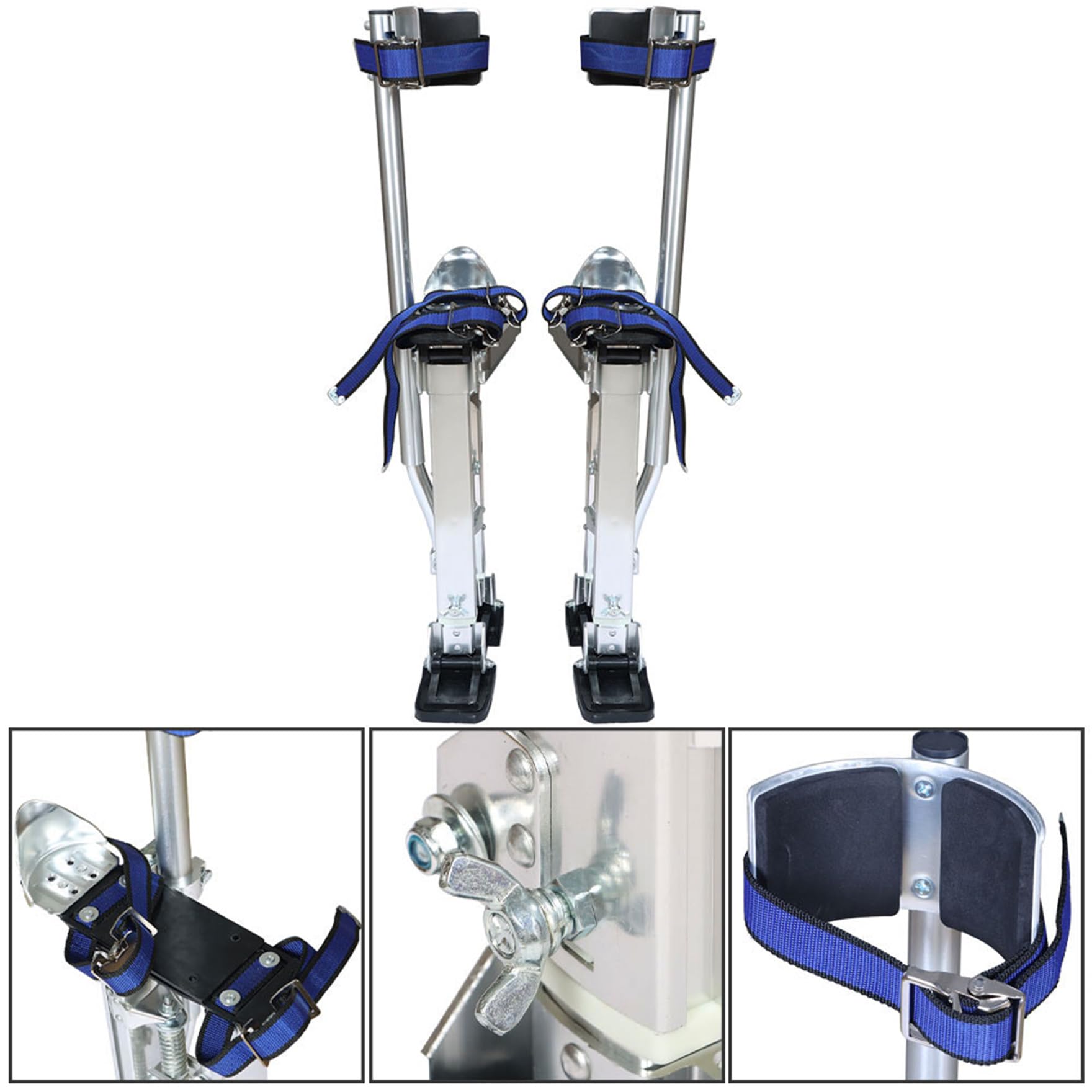 **Adjustable Aluminum Drywall Stilts 15-23 Inch - Lightweight Painting & Cleaning Stilts for Professionals & DIY - Perfect for Ceiling Work, Wall Repair & Home Renovation**