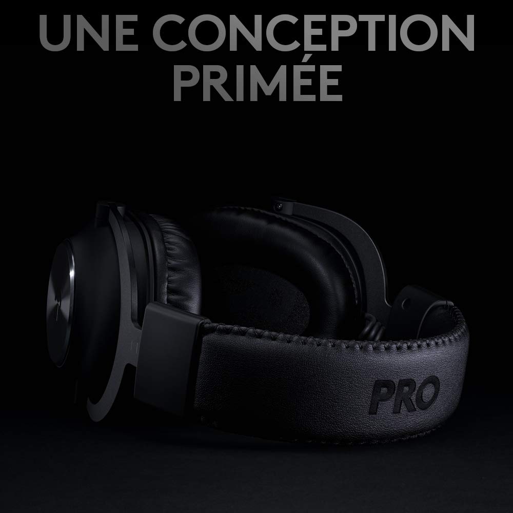 Logitech G PRO X LIGHTSPEED Wireless Gaming Headset with Blue VOICE Mic Filter, PRO-G 50mm Drivers, DTS Headphone:X 2.0, 20-Hour Battery for PC, PS5, PS4, Nintendo Switch - Black | Perfect for Competitive Gaming & Streaming