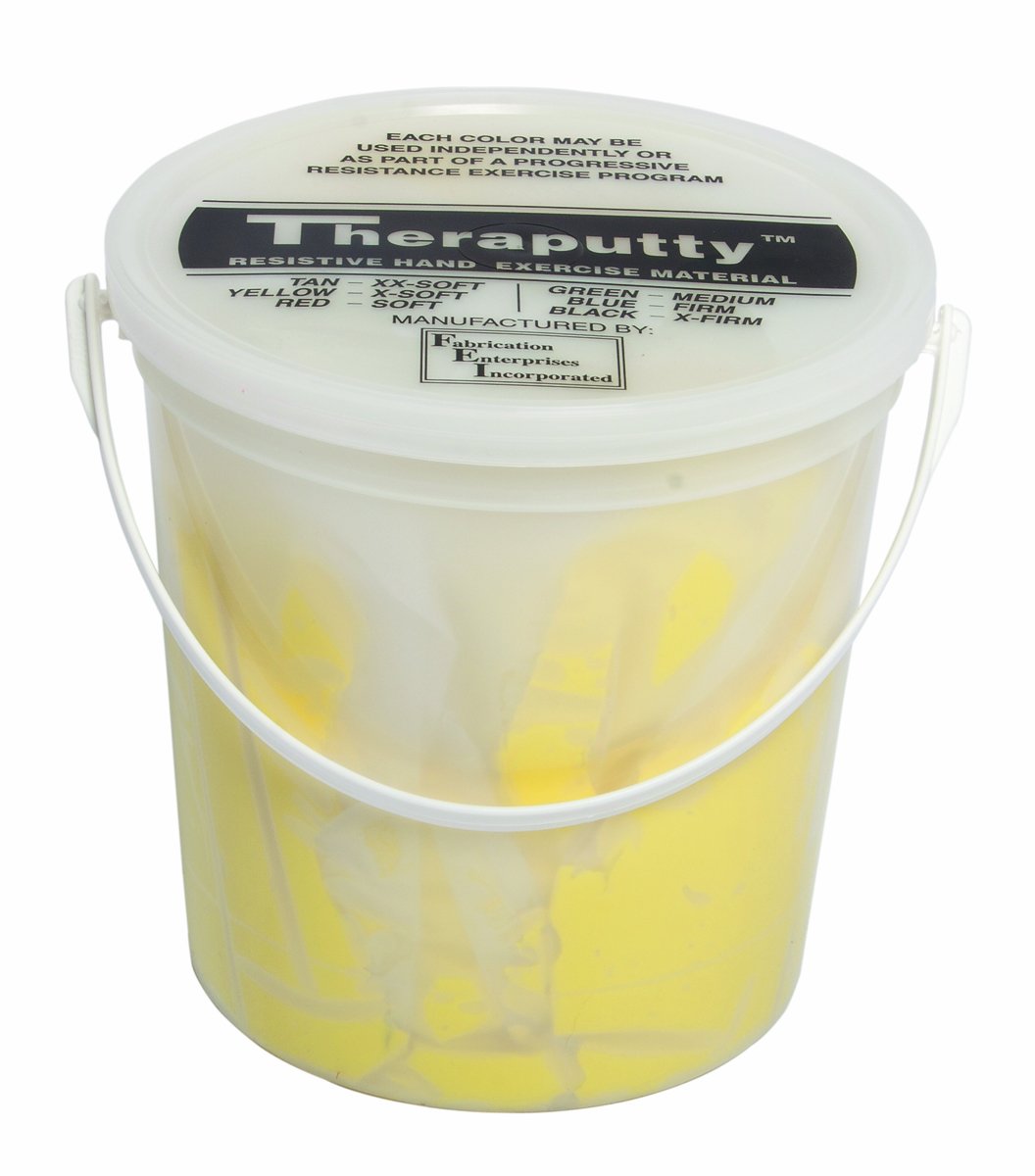 CanDo TheraPutty Scented Hand Exercise Putty - X-Soft 5lb (Banana Yellow) for Rehabilitation, Hand Therapy & Occupational Therapy - Improve Grip Strength & Finger Mobility for Arthritis, Stroke Recovery & Post-Surgery Rehabilitation