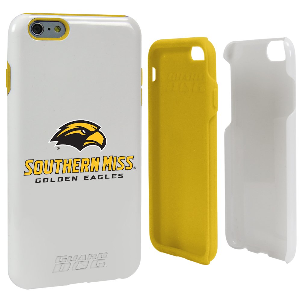 NCAA Hybrid Protective Phone Case for iPhone 6 Plus - Durable Shockproof Cover with Team Colors - Perfect for School, Games & Everyday Use