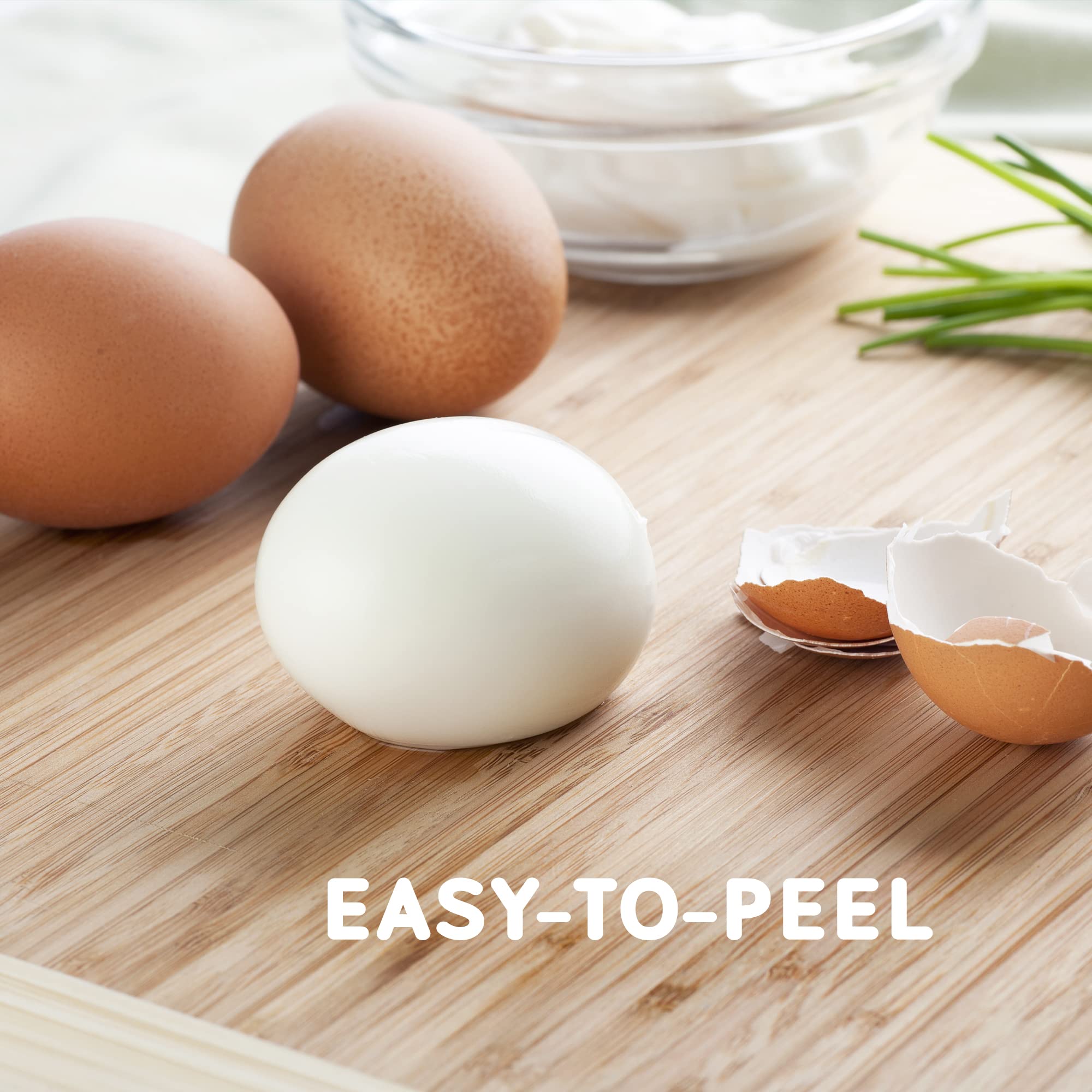 Elite Gourmet EGC322CW Electric Egg Cooker - 7 Egg Capacity for Soft, Medium, Hard Boiled Eggs | Auto Shut-Off & BPA Free | Includes Measuring Cup | Perfect for Breakfast, Meal Prep & Keto Diet (Classic White)