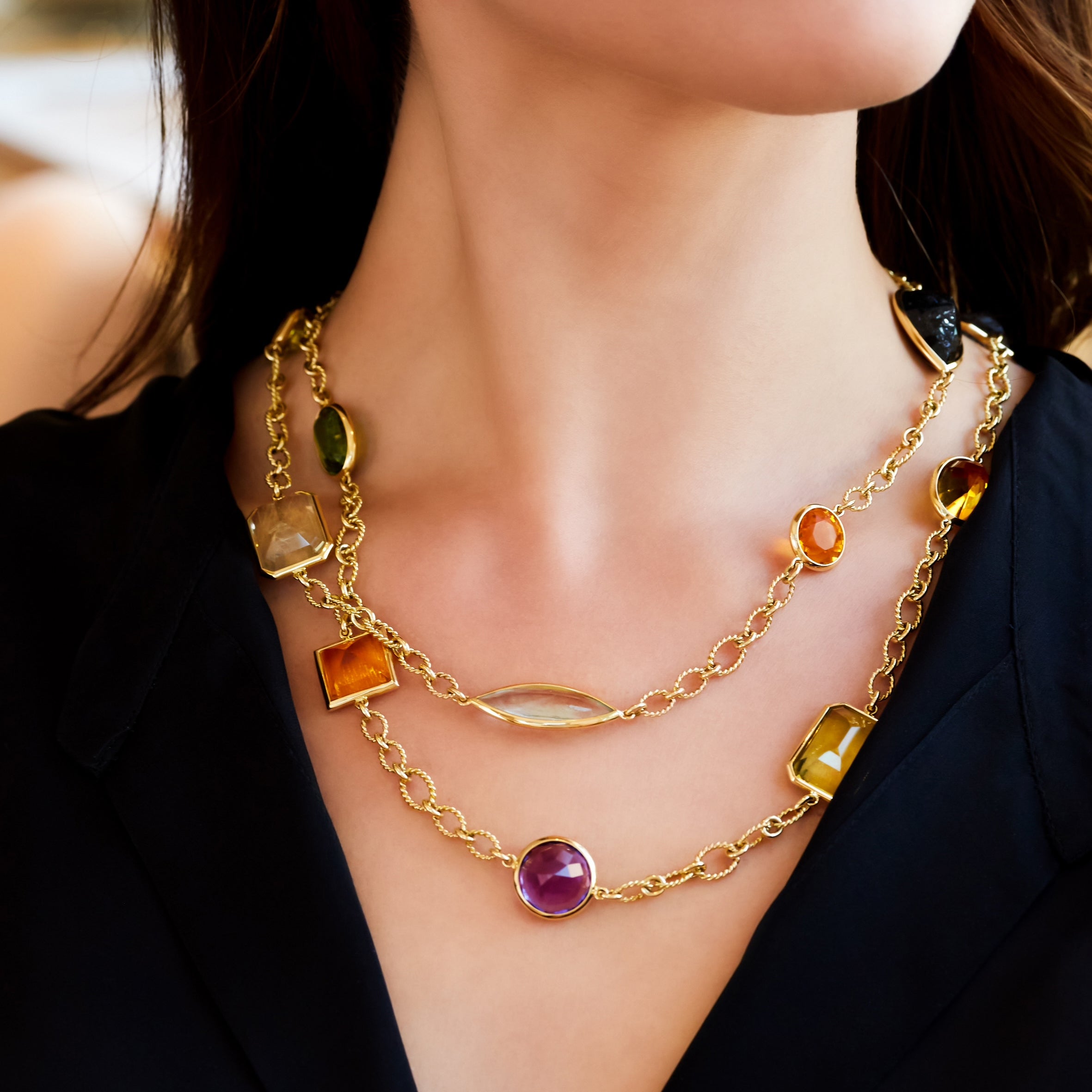 Sparkling Confetti Necklace - Elegant Party Jewelry for Women - Perfect for Birthdays, Weddings & Celebrations