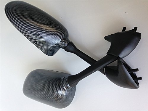 Yamaha YZF-R6 R6 2001-2002 OEM Replacement Motorcycle Mirrors - Carbon Fiber - Perfect for Street Riding & Racing - Durable & Stylish Upgrade for Yamaha YZFR6 Models