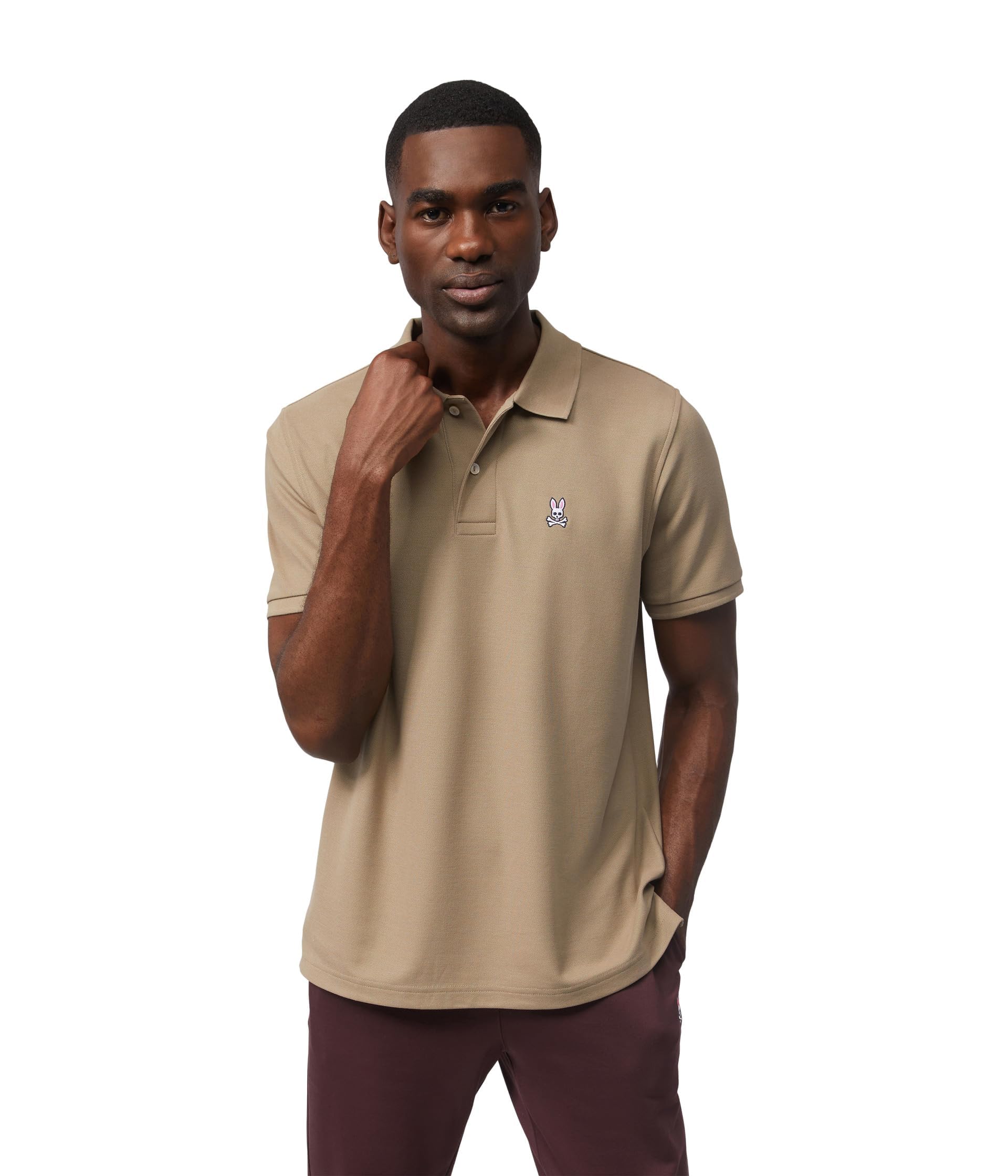Psycho Bunny Men's Classic Pique Polo Shirt - Premium Cotton Short Sleeve Button Down Shirt for Casual Wear, Golf & Business Casual Outfits