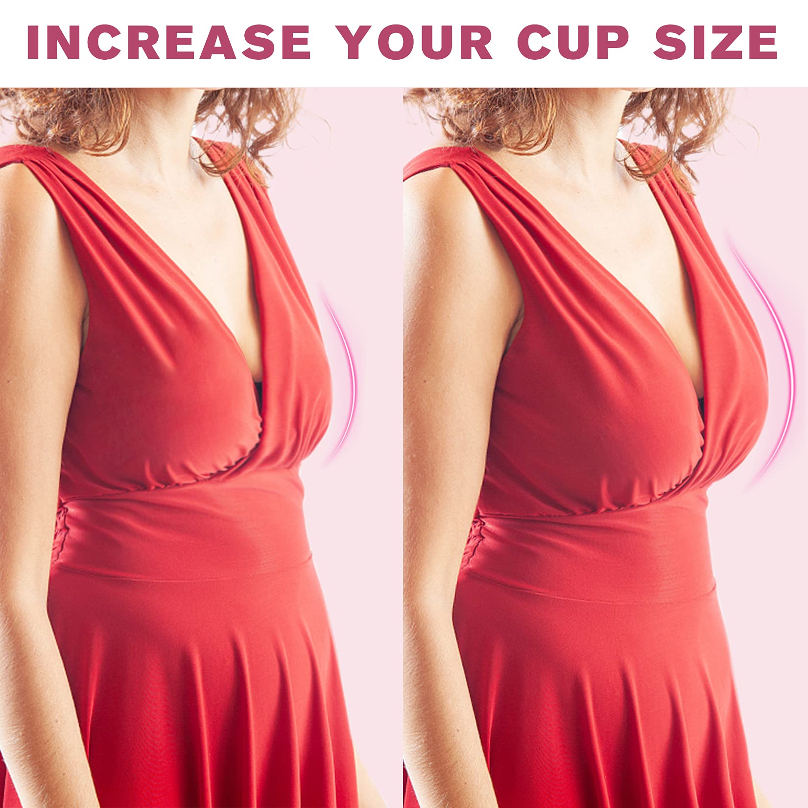 IVITA Silicone Bra Inserts - Push Up Pads for Enhanced Cleavage | Perfect for Bikini, Swimsuit & Everyday Wear | Comfortable & Reusable Breast Enhancers