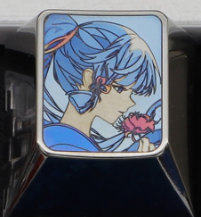 Premium Kamisato Ayaka Themed Titanium Alloy Keycaps - Custom Laser Engraved Mechanical Keyboard Keycaps for Gaming & Typing Enthusiasts - Perfect for Anime Fans, PC Builds & Gift Giving