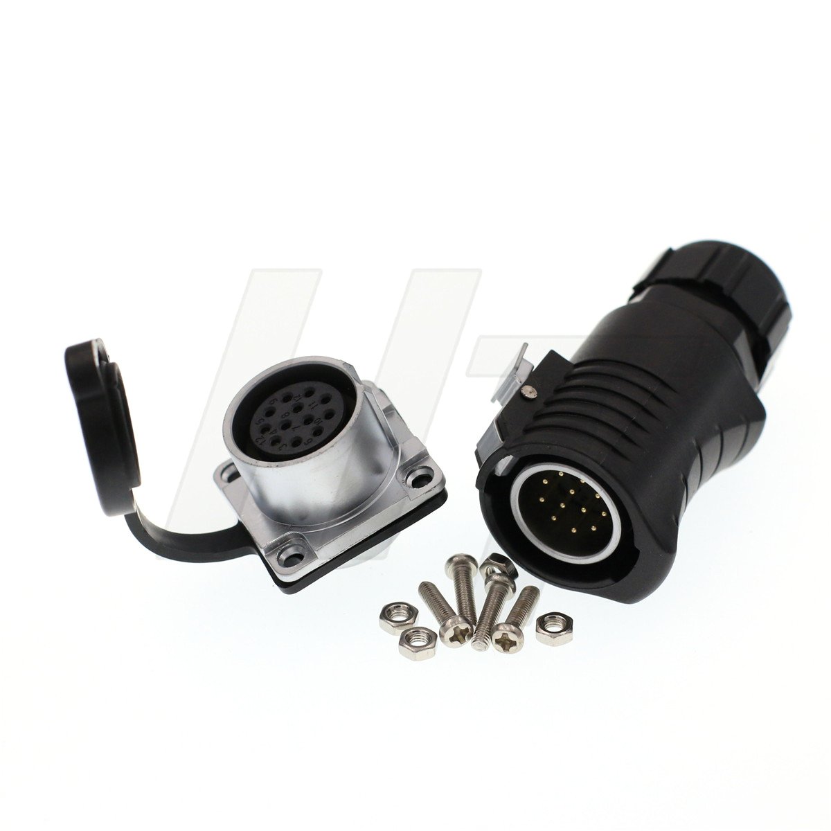 HangTon LP20 12 Pin Waterproof Connector - Industrial Power Plug for Equipment